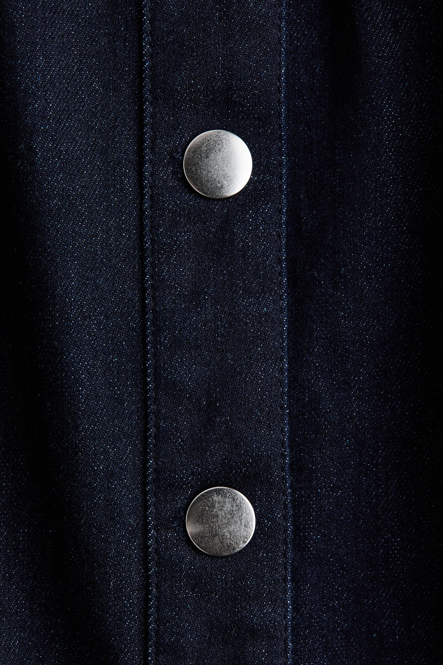 שמלת ג'ינס עם שרוולים קצרים - כחול ג'ינס כהה - 2