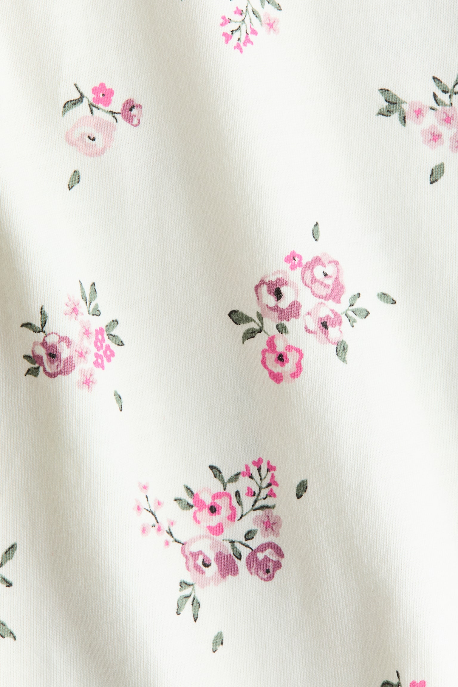 Patterned sleepsuit - Cream/Floral/Light turquoise/Dinosaurs/Dark grey/Ghosts/Light pink/Hearts/White/Vehicles/Light beige/Puppies/Light blue/Cherries/White/Hearts/White/Hearts/Light dusty pink/Hearts/White/Dogs/Light beige/Bears/Light blue/Foxes/Light beige/Bears/Light dusty pink/Floral - 2