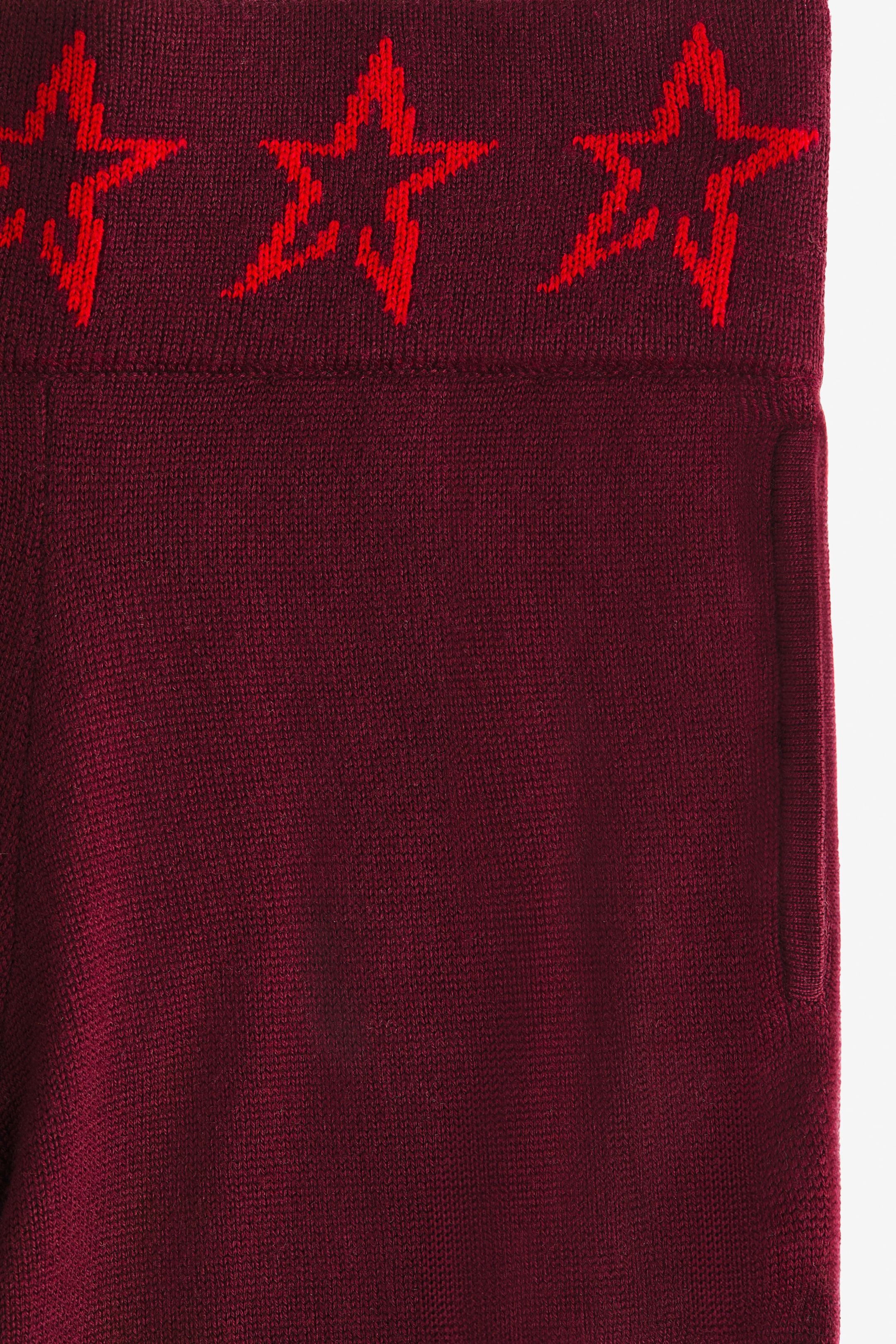 Büyük resmi görüntüle: Merinos Yünlü Geniş Pantolon - Bordo - KADIN | H&M TR 6