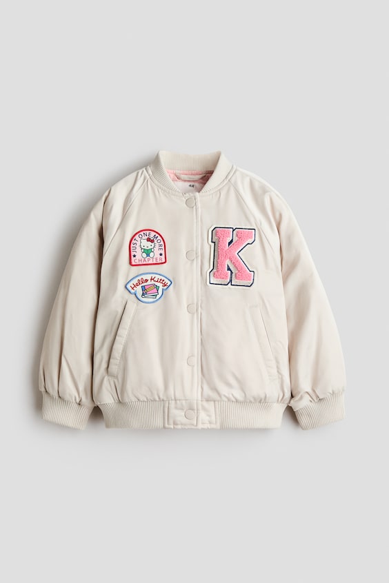 Детские куртки H&M Padded Patch-Detail Baseball Jacket
