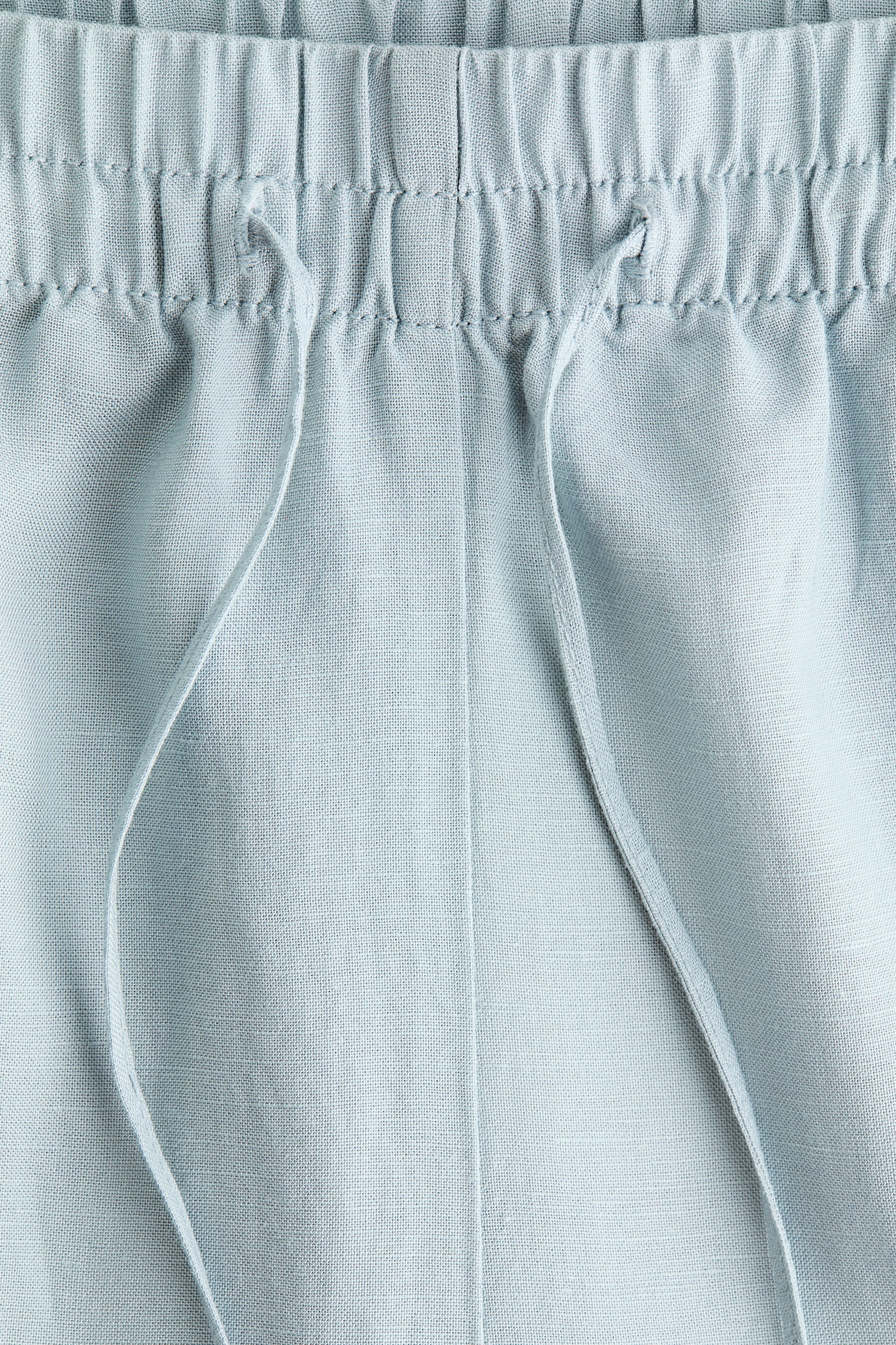 Linen-blend trousers - Light turquoise/Light beige/Dark brown/Black/White/Cream/Striped/Dark khaki green/White/Light blue striped/Beige/Light beige/Striped/Navy blue/Striped - 4