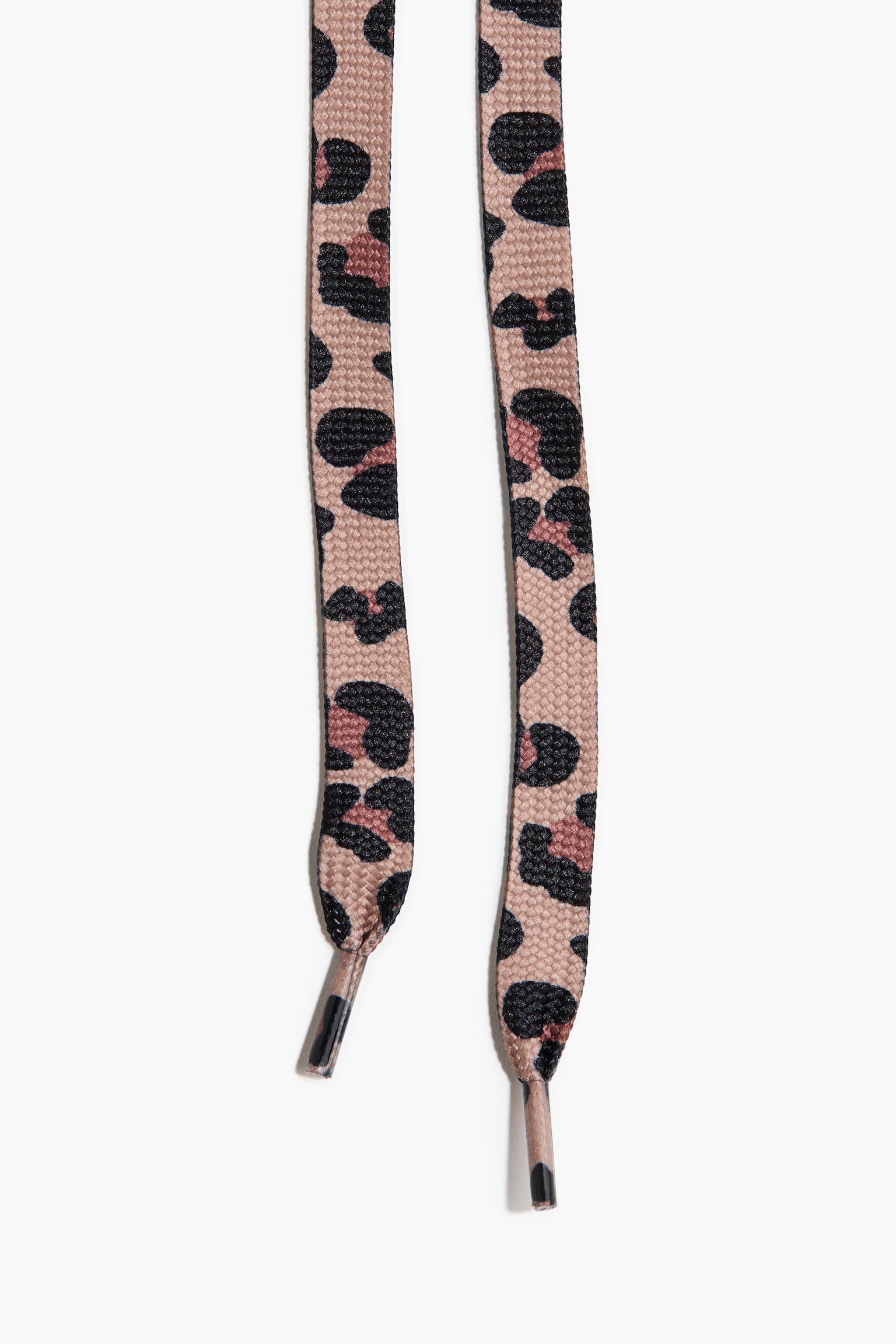 Cipőfűző - Bézs/leopárdmintás/Fehér - 3