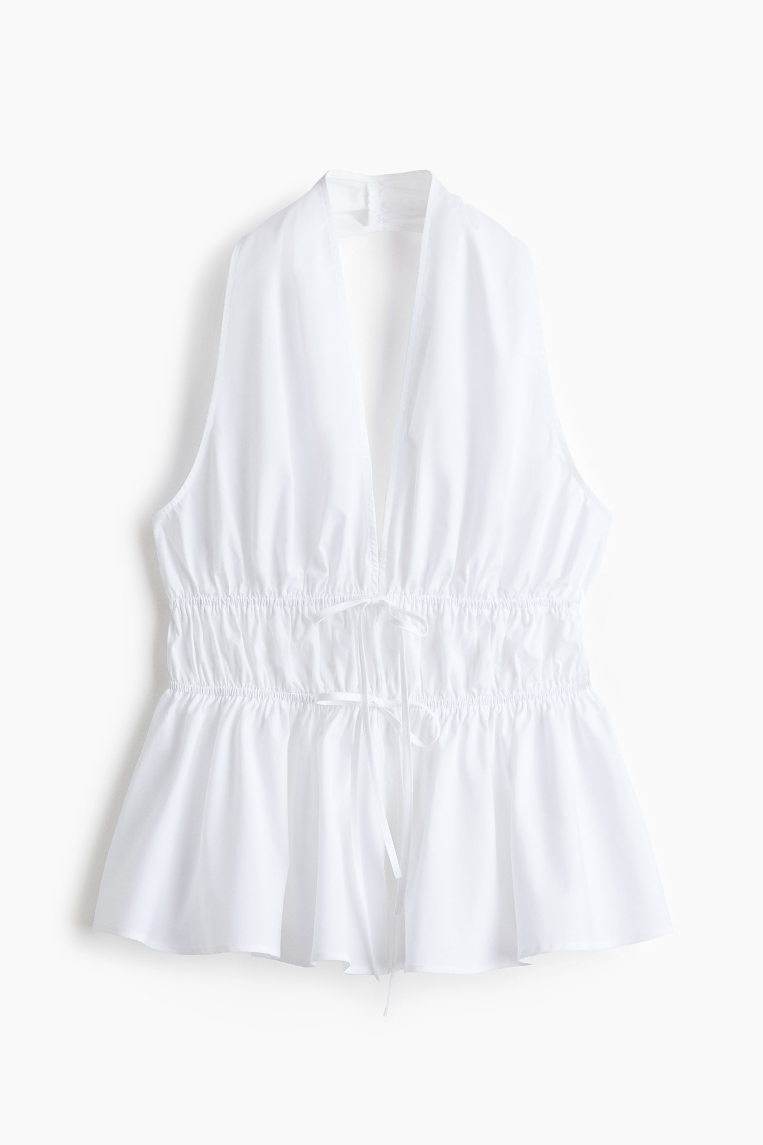 Peplum halterneck top - 2