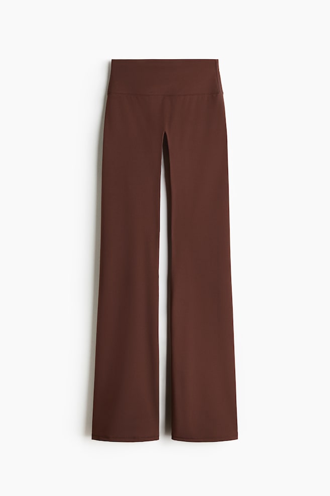 Flared sportlegging met SculptMove™ - Bruin/Zwart/Beige/Donkerroze - 1