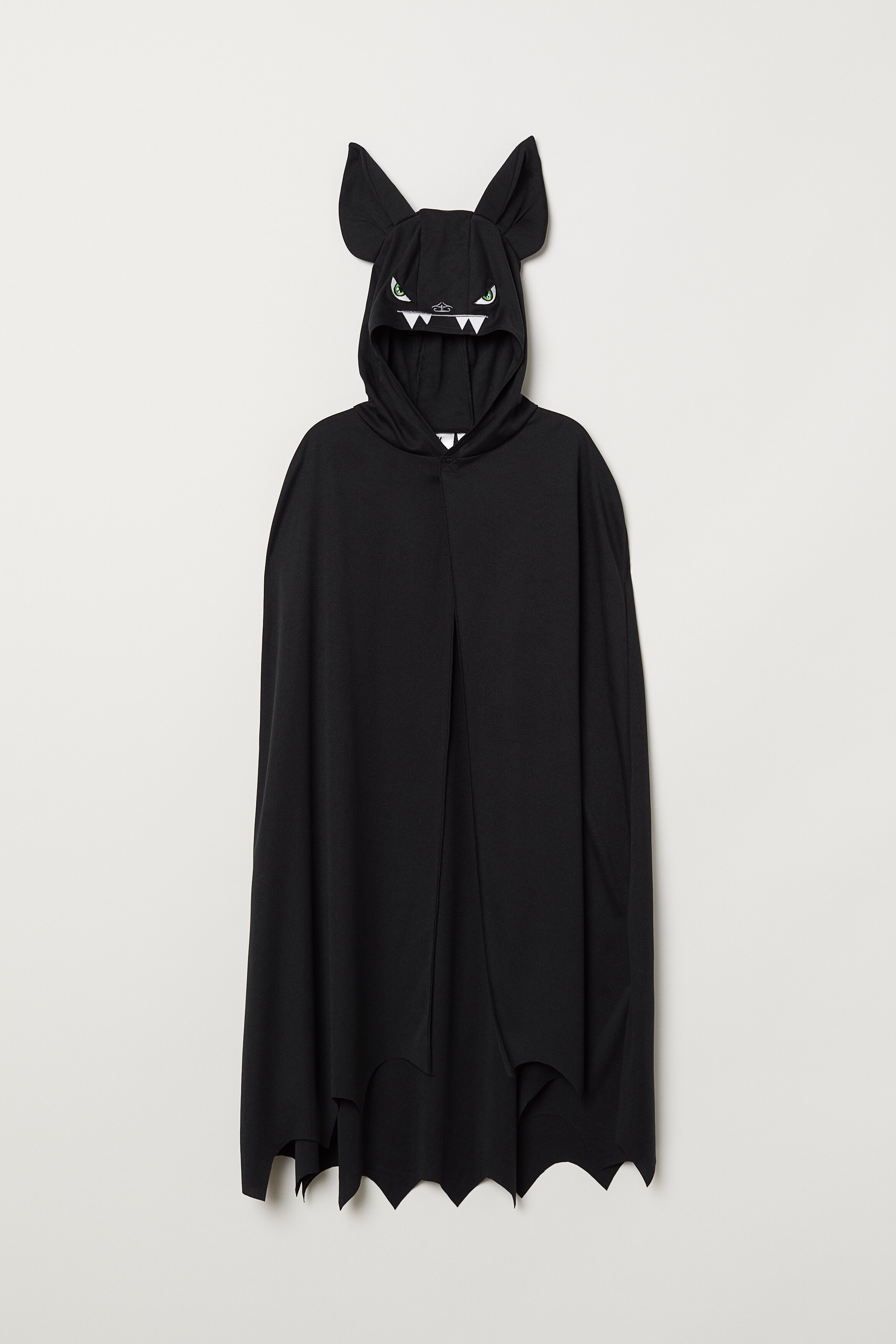 FASCHINFEVER Cape Vampire Halloween - Taille Unique Enfant/Adulte - Noire Avec Capuche