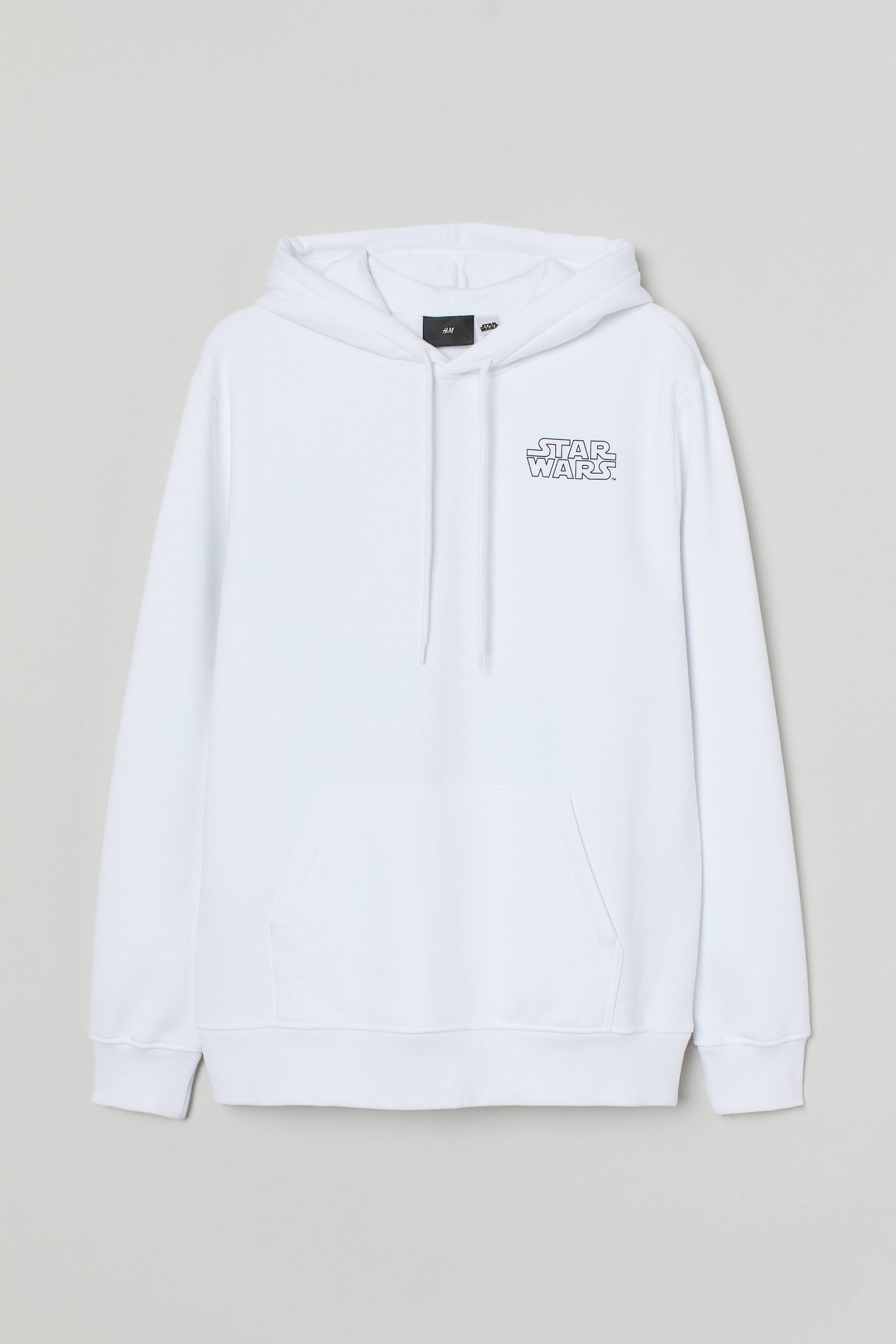 View larger image: Regular Fit Hoodie - White/Star Wars - Men | H&M IN 1