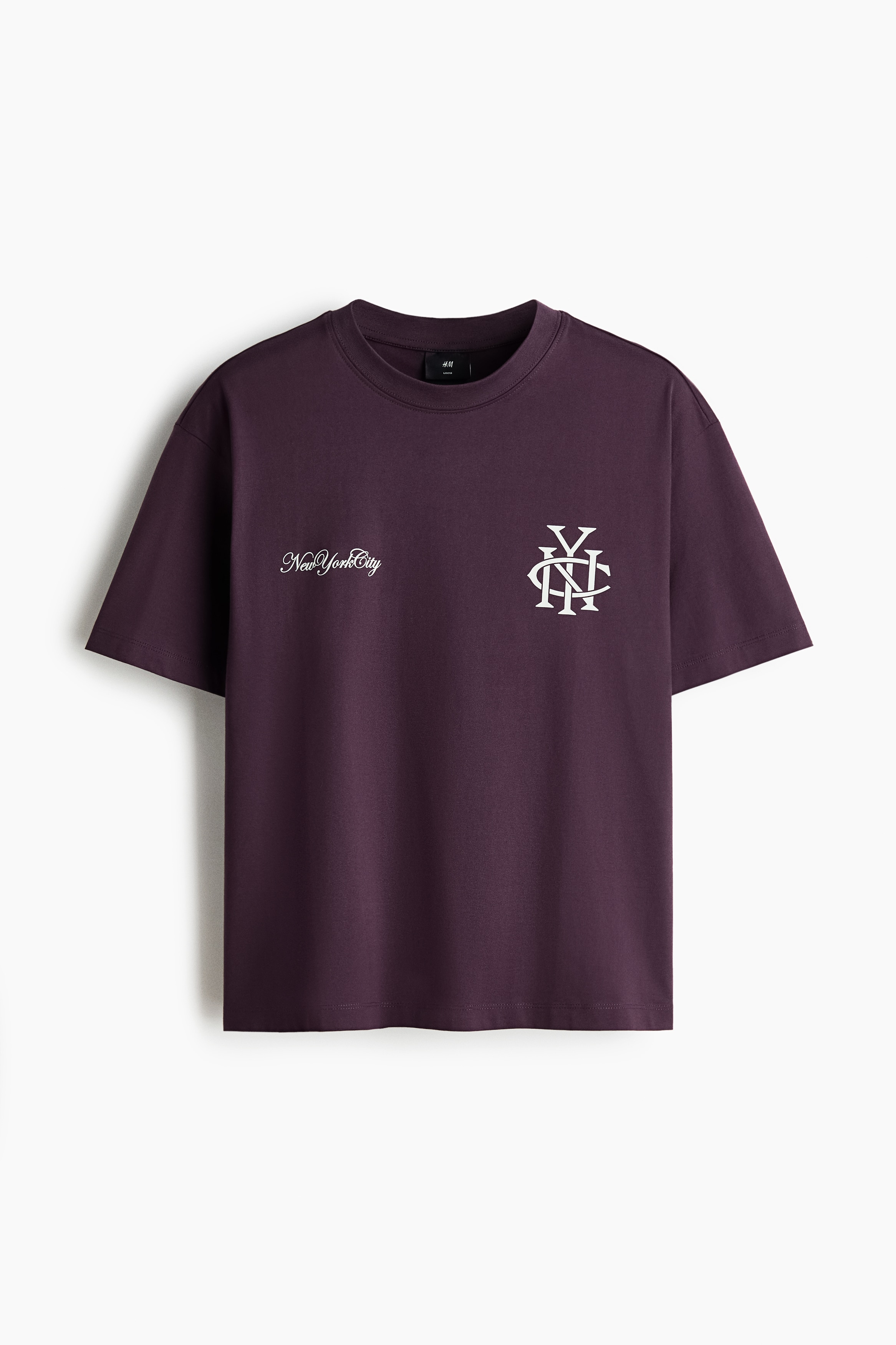 Loose-Fit Printed T-Shirt - Purple/NYC/Light gray melange/Newport/White/New York City/Dark blue/New York City/White/SoHo/White/SoHo/Black/Golden Sunset/Beige/Run Wild