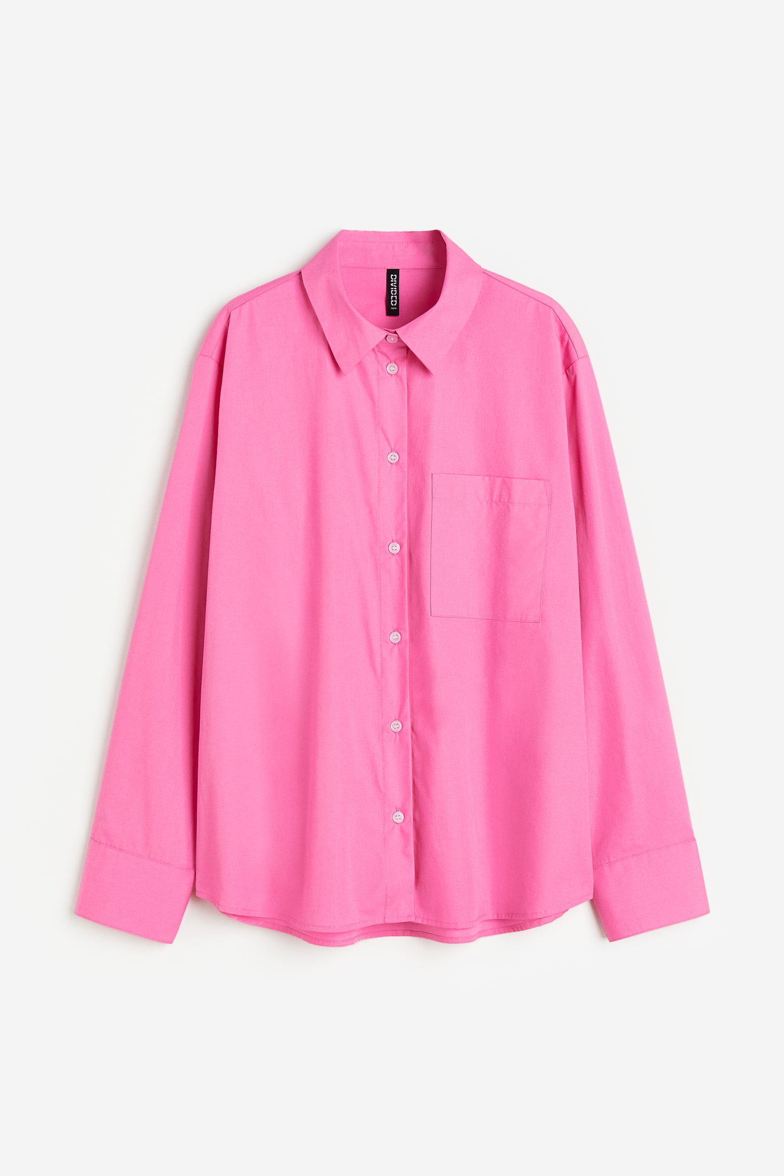 Cotton poplin shirt - Pink