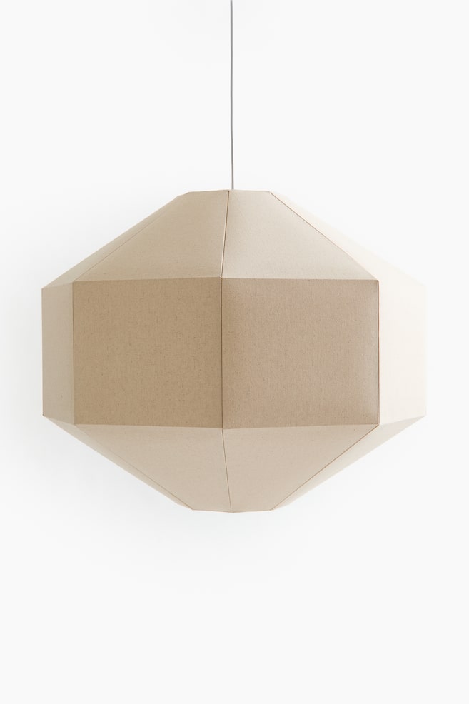 Hexagonal pendant light - Light beige - 1