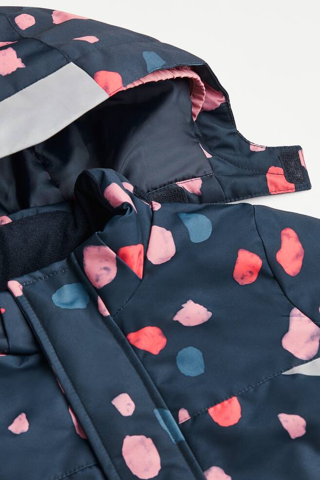 Water-resistant padded jacket - Navy blue/Spotted/Light pink/Block-coloured - 7