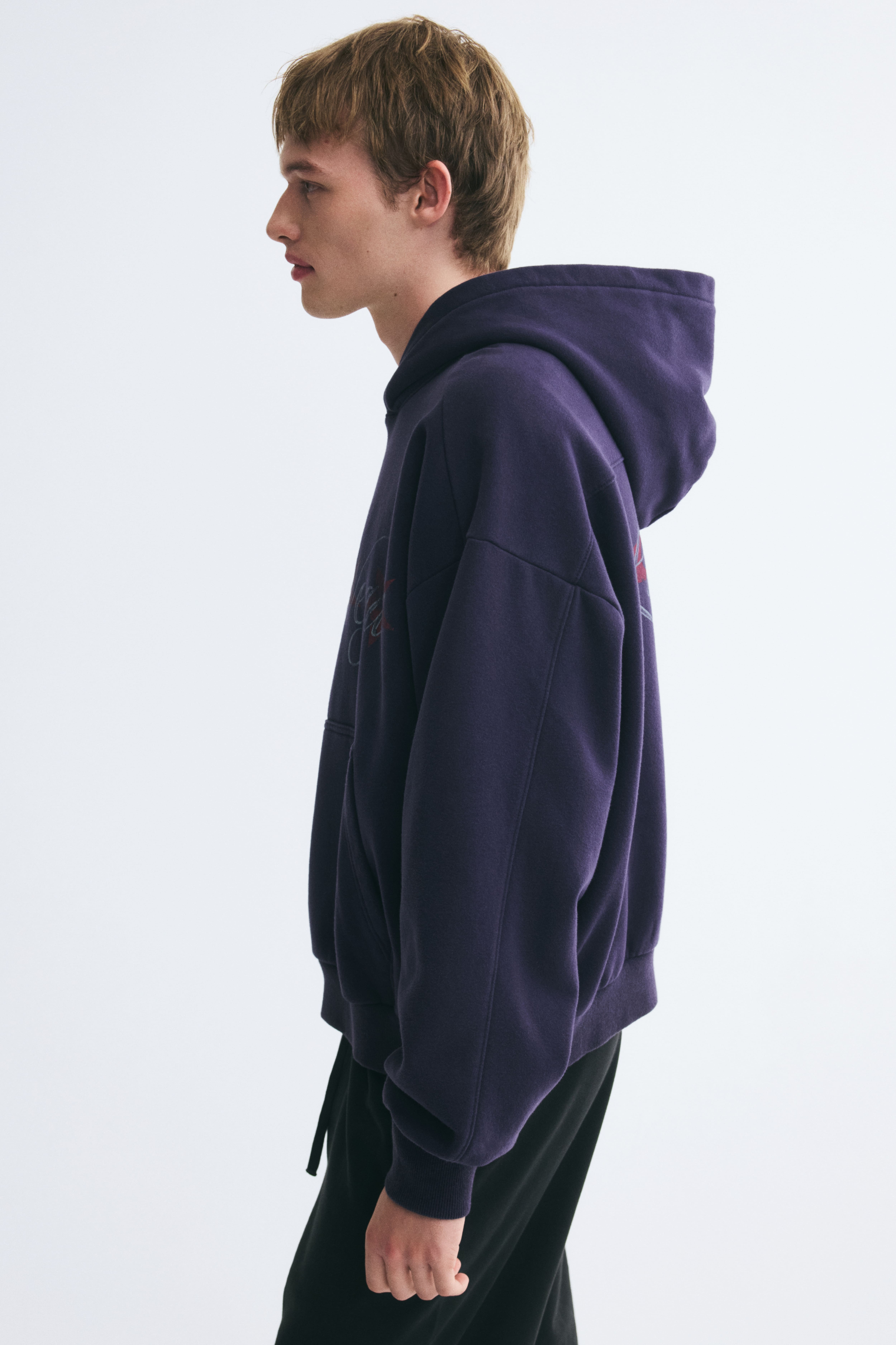 Oversized Printed Hoodie