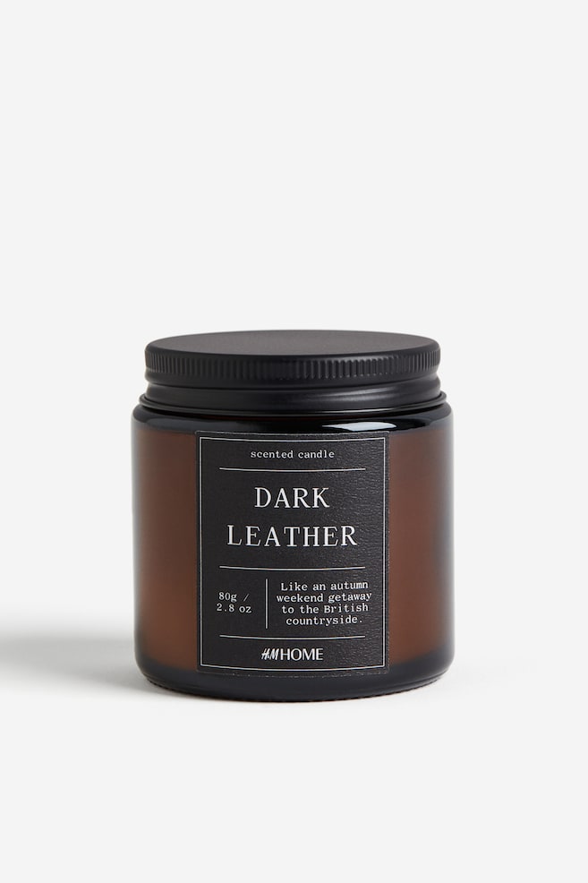 Mała świeczka zapachowa w szklanym pojemniku - Beżowy/Dark Leather/Brązowy/Salted Sea/Beżowy/Cardamom Coriander - 1