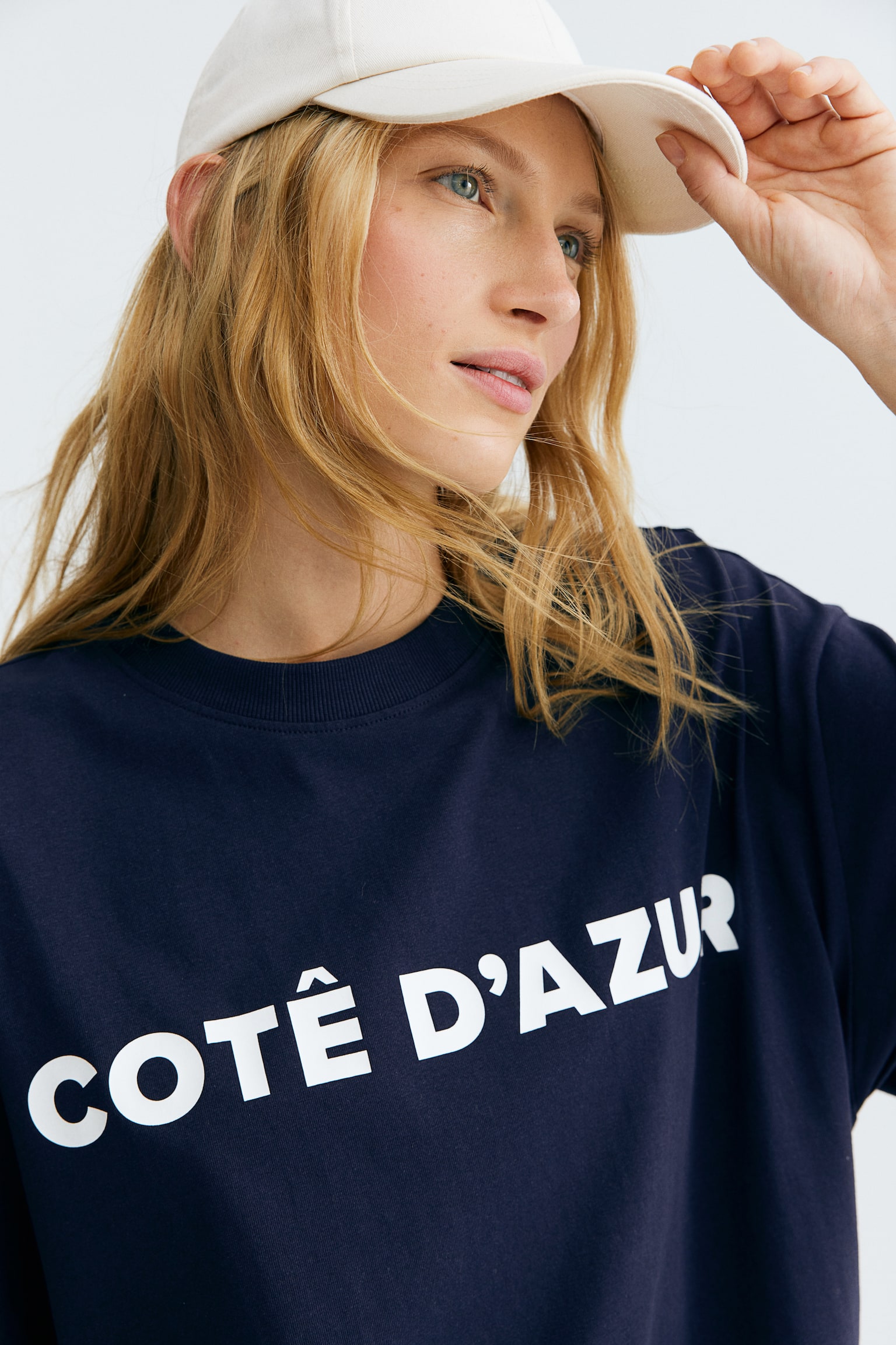 Oversized printed T-shirt - Navy blue/Côte d'Azur/White/NYC Studios/Light grey marl/Le Marais - 1