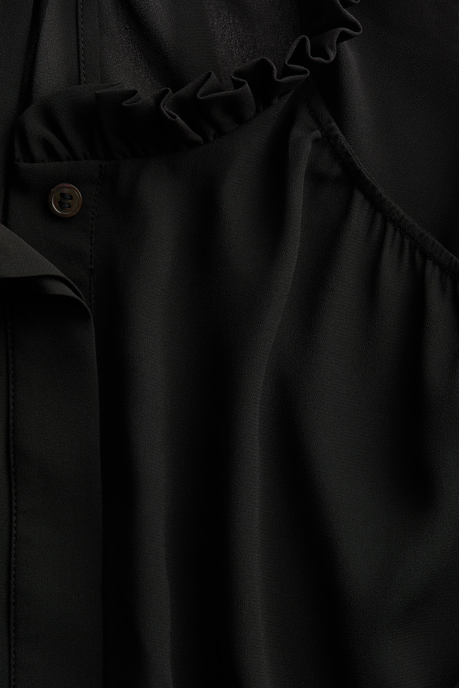 Szyfonowa bluzka - Czarny - 4