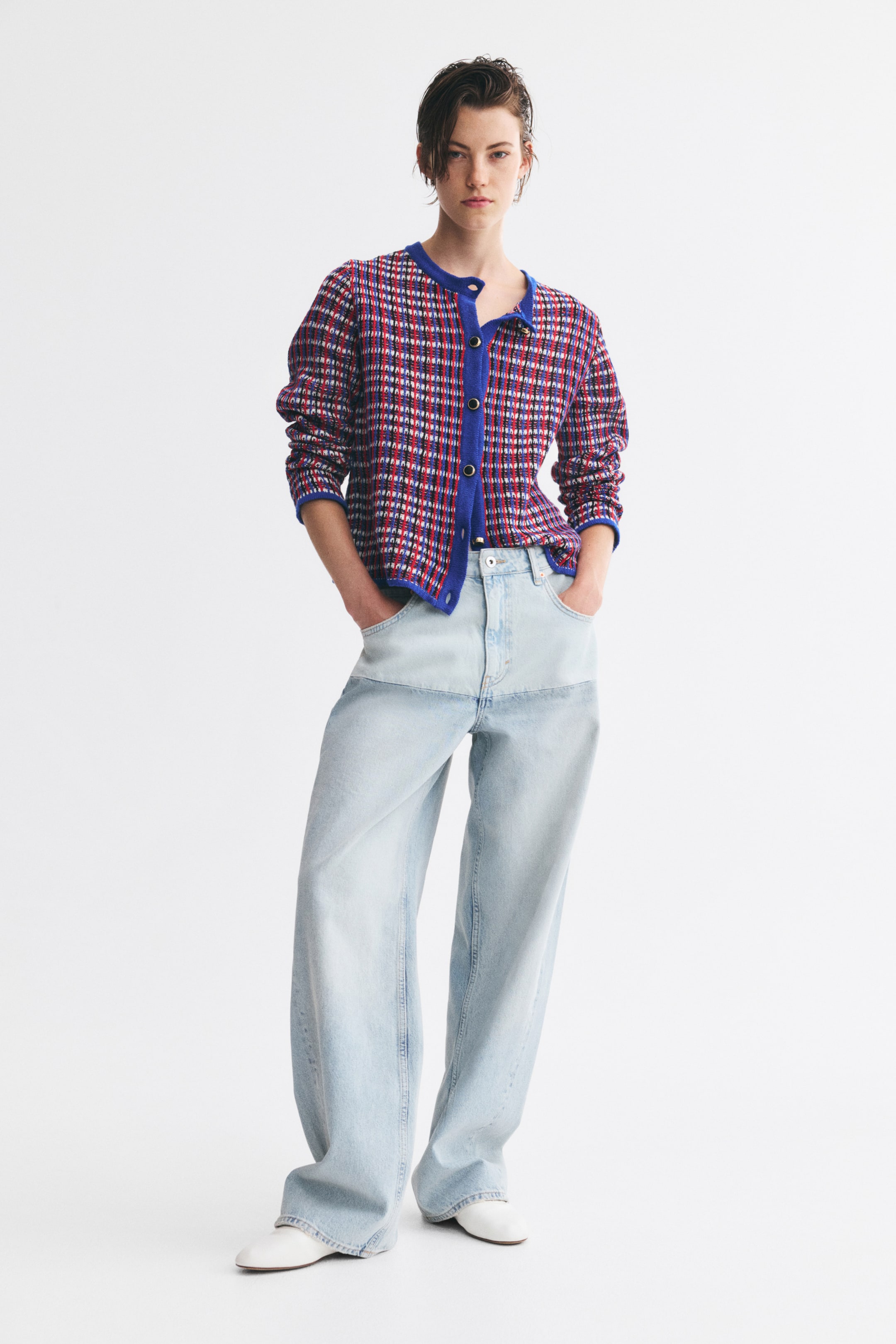 Textured-Knit Cardigan