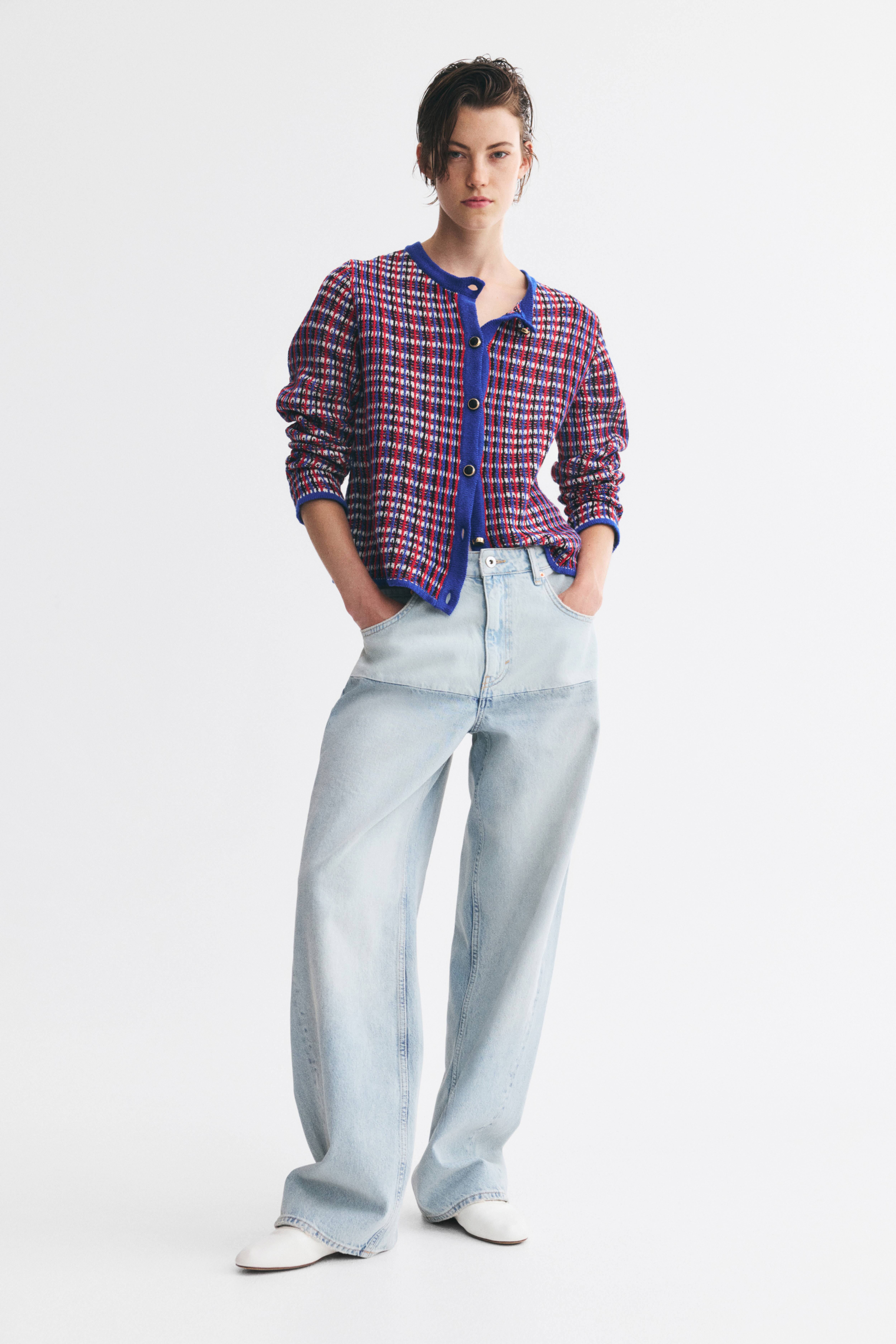 Textured-Knit Cardigan