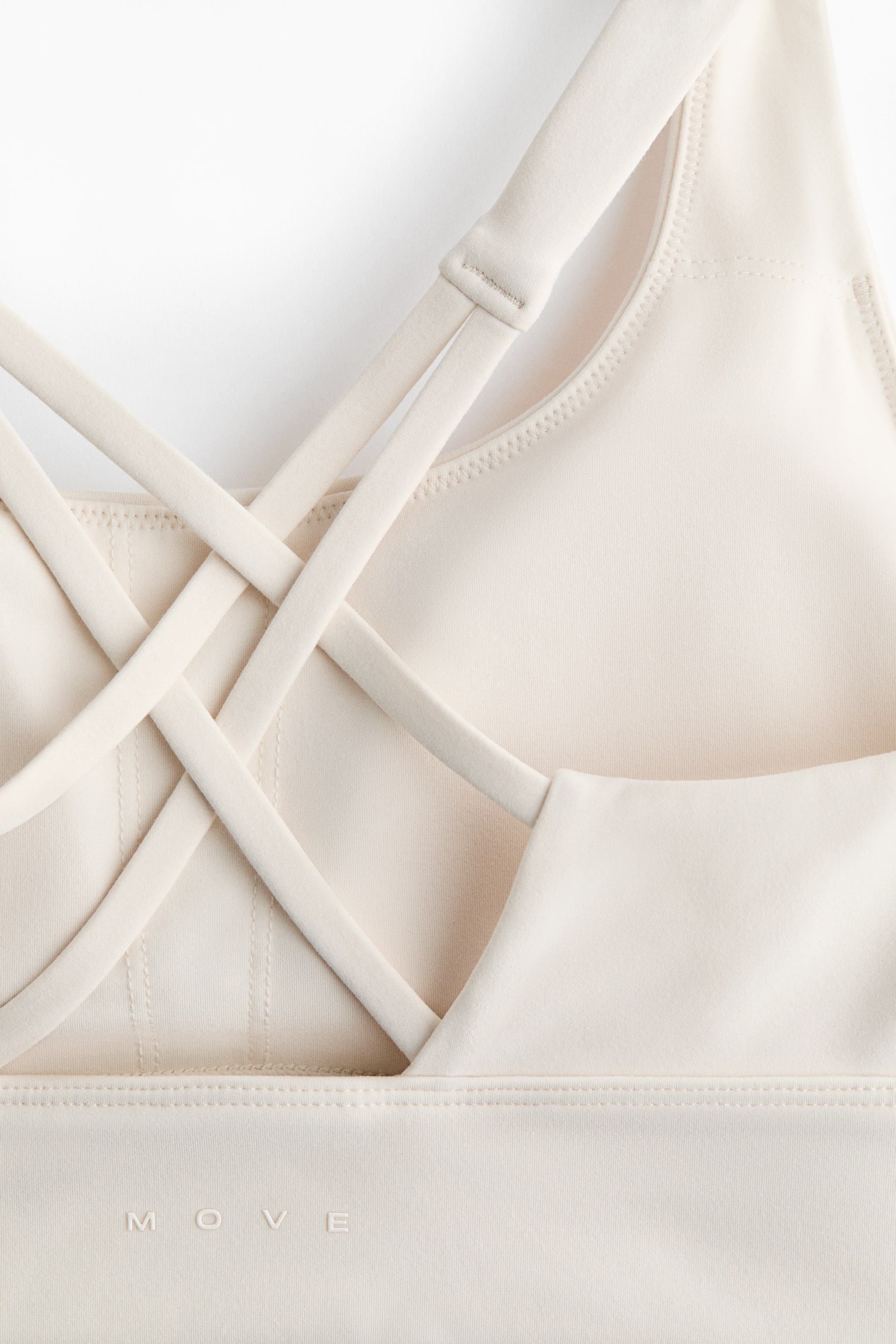 View larger image: Medium Support Sports bra with SoftMove™ - Ivory - Ladies | H&M IN 2