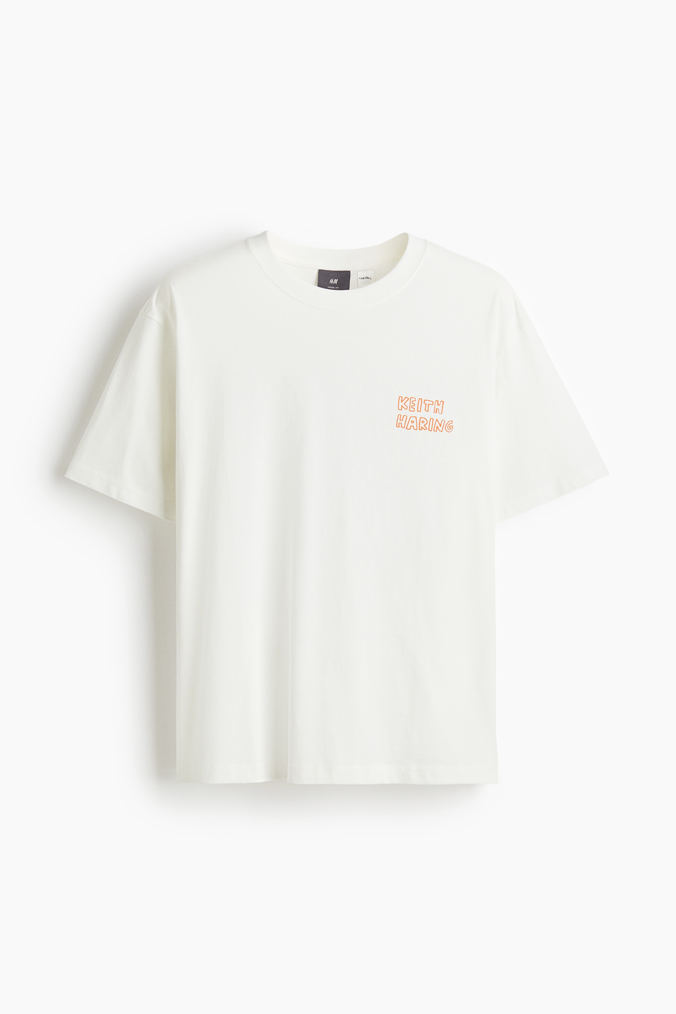 Loose Fit T-shirt - White/Keith Haring/Black/Nirvana/Black/Florida Gators/Black/ 2pac/Dark green/Snoopy/White/Reservoir Dogs/White/Claude Monet/White/Honda/White/Johnny Cash/White/Claude Monet/White/Snoopy/White/Red Hot Chili Peppers/Black/Pink Floyd/Black/Oasis/White/Pulp Fiction/White/NASCAR/White/Jaws