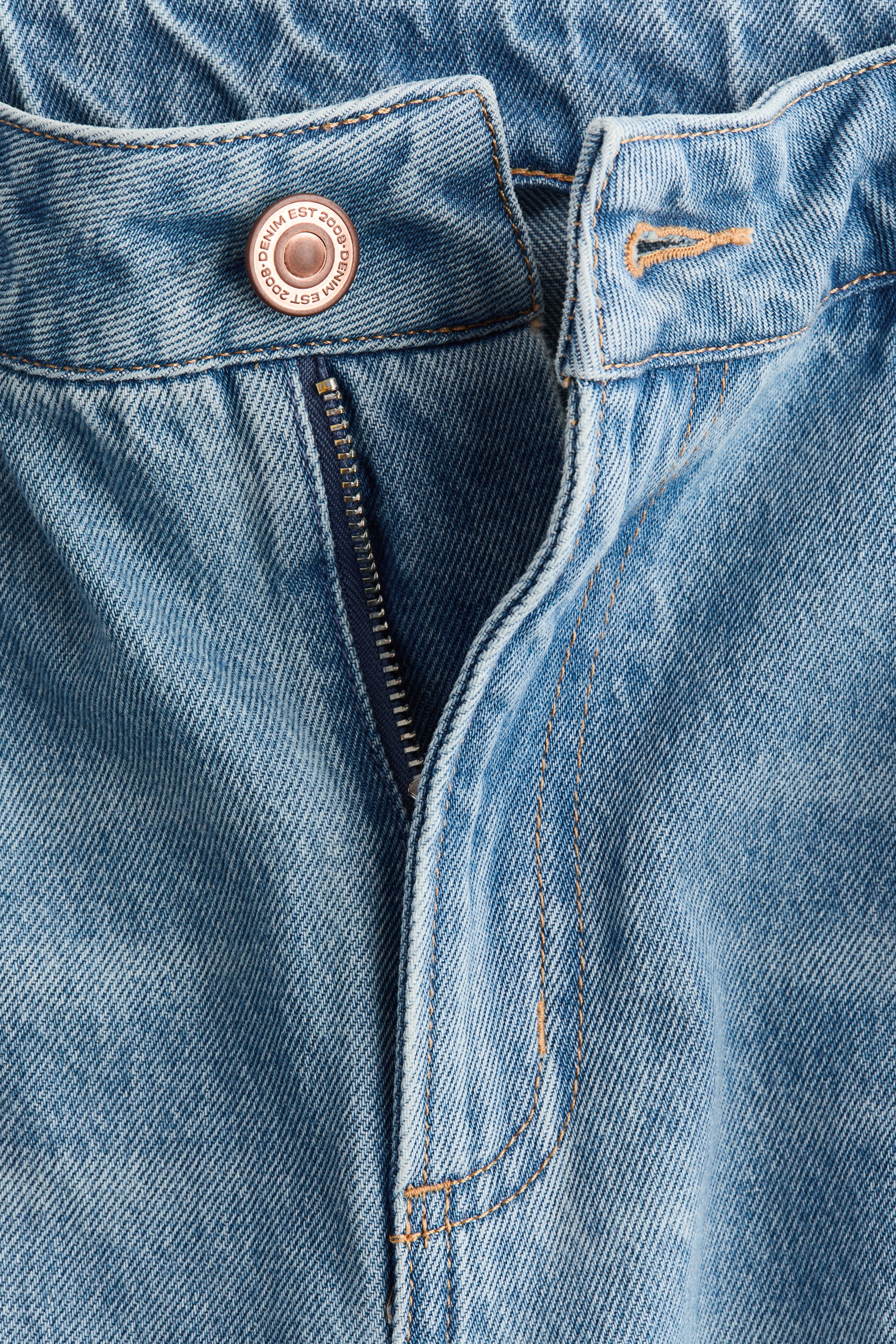 High-Waist Barrel-Leg Ankle Jeans
