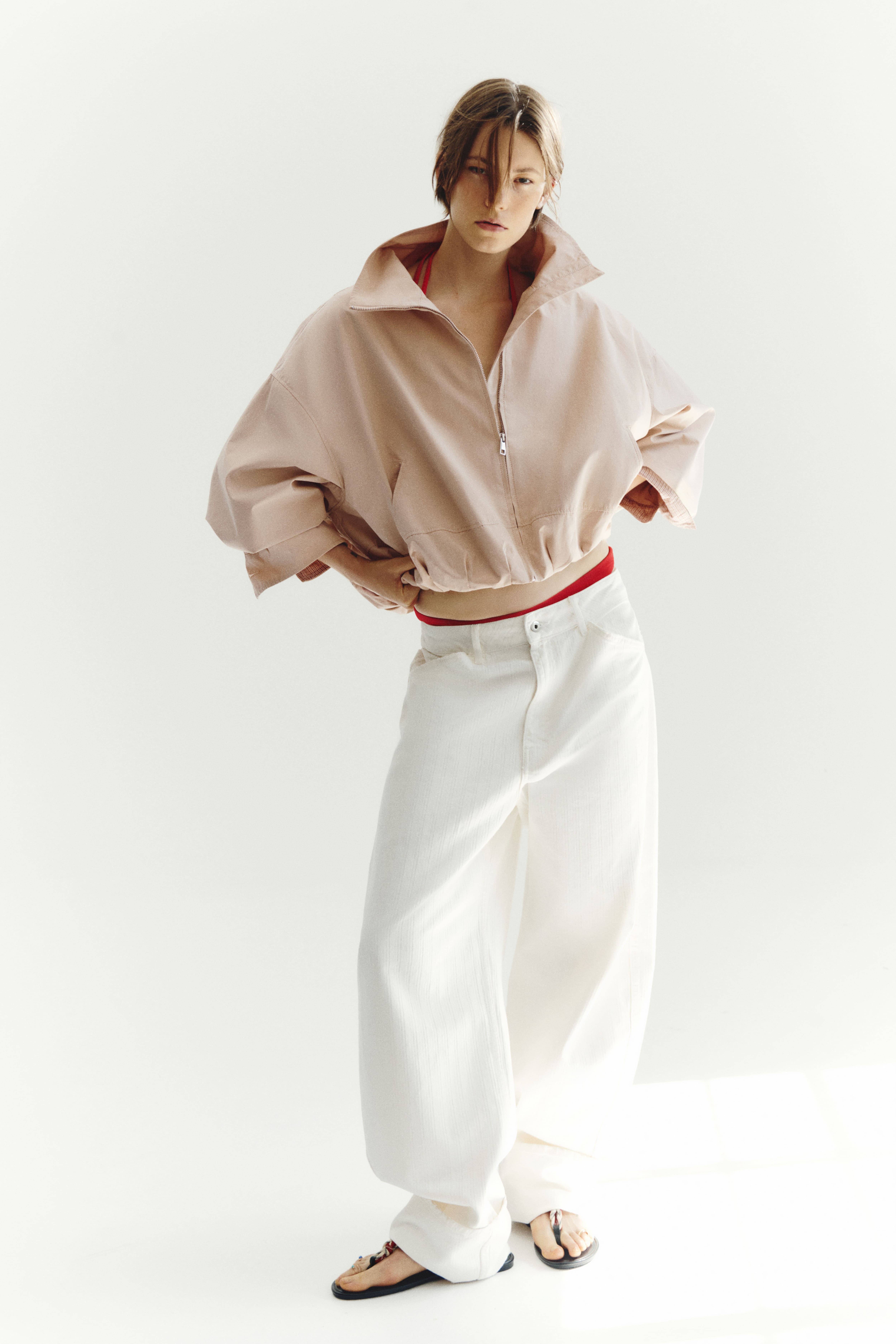 Oversized Bubble-Hem Jacket