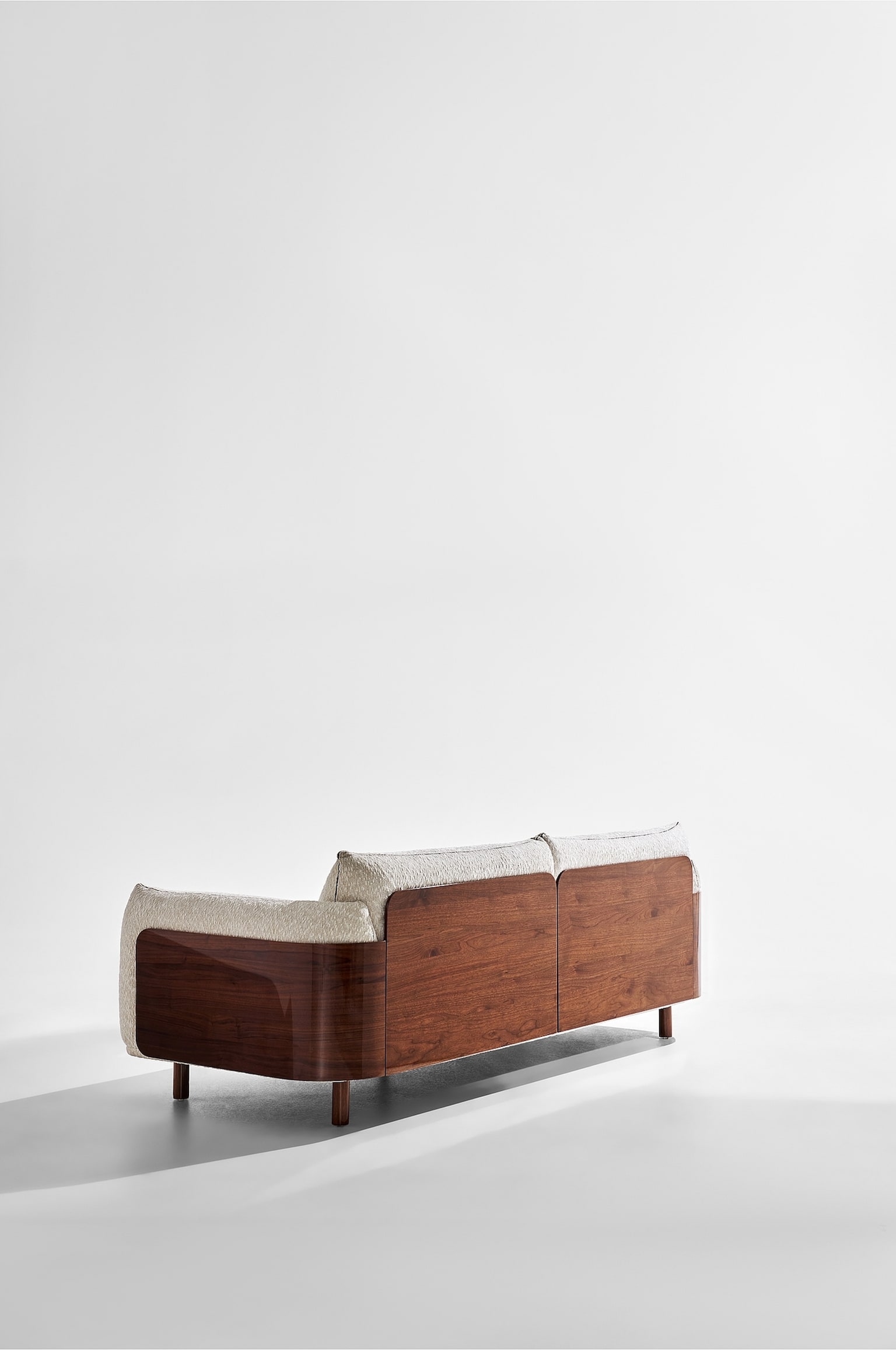 Barry 3-sitzer-sofa-Weiß/walnuss - 5
