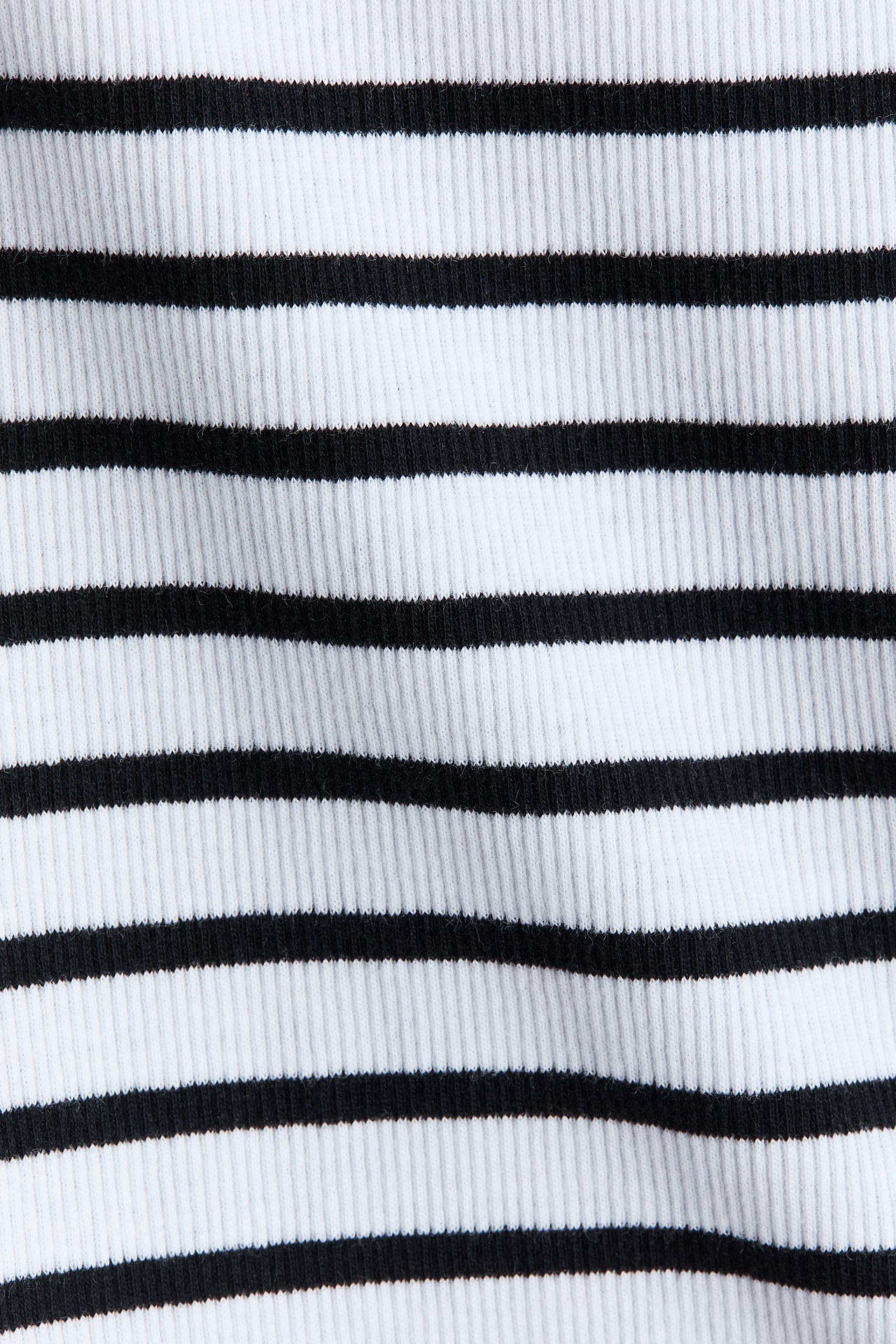 Ribbed cotton vest top - White/Striped/Light pink/White/Black - 2