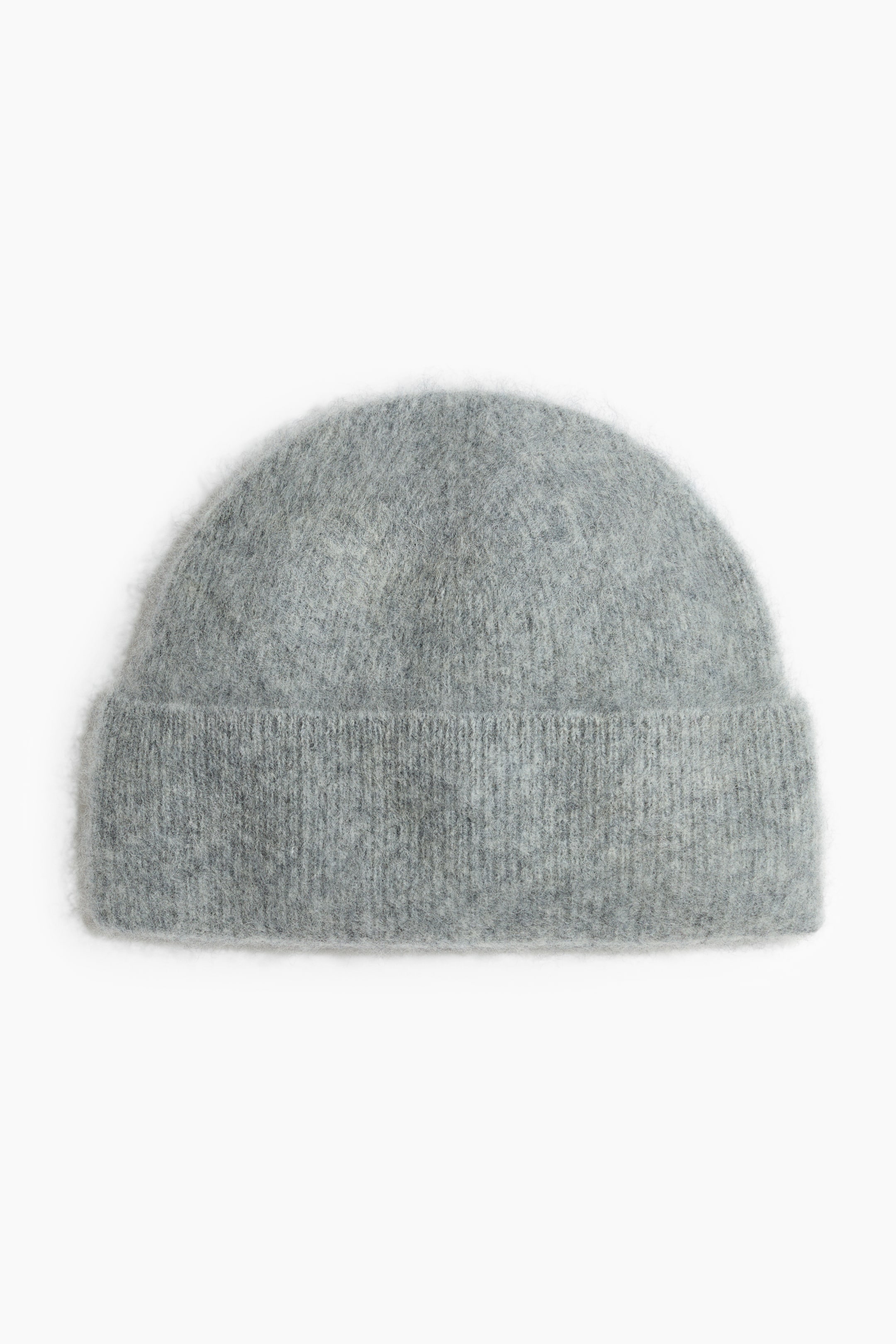 Rib-Knit Wool Beanie