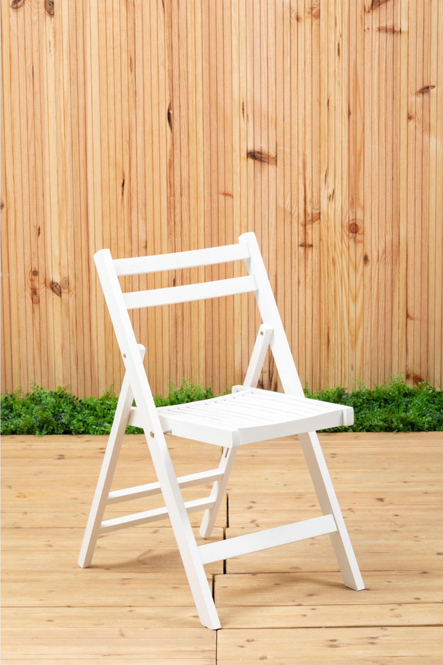 Beauport Folding Chair - White/Black/Natural - 7