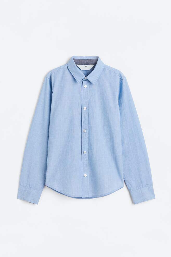 Cotton shirt - Light blue/White/Navy blue/Old rose/dc/dc - 1