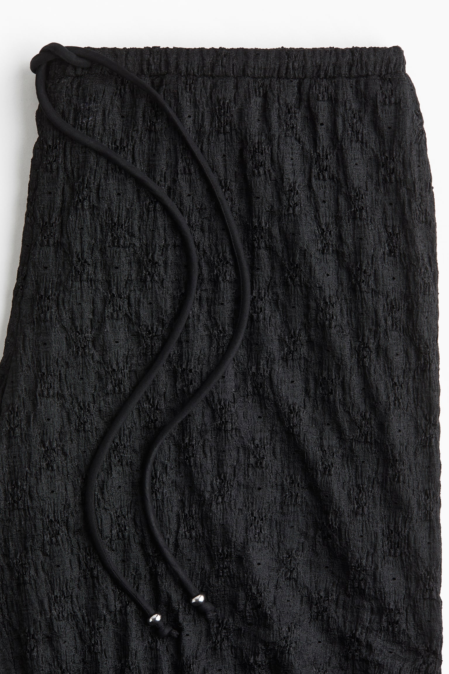 Женские брюки H&M Lace-Look Drawstring, цвет: Чёрный — фото 2