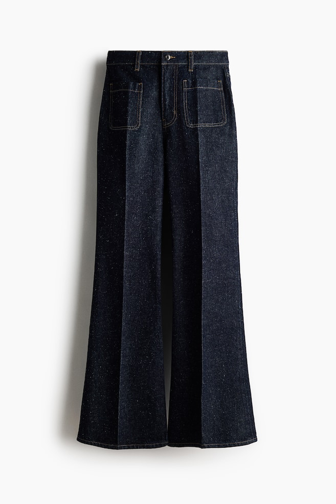 Bootcut High Jeans - Dark denim blue - 1