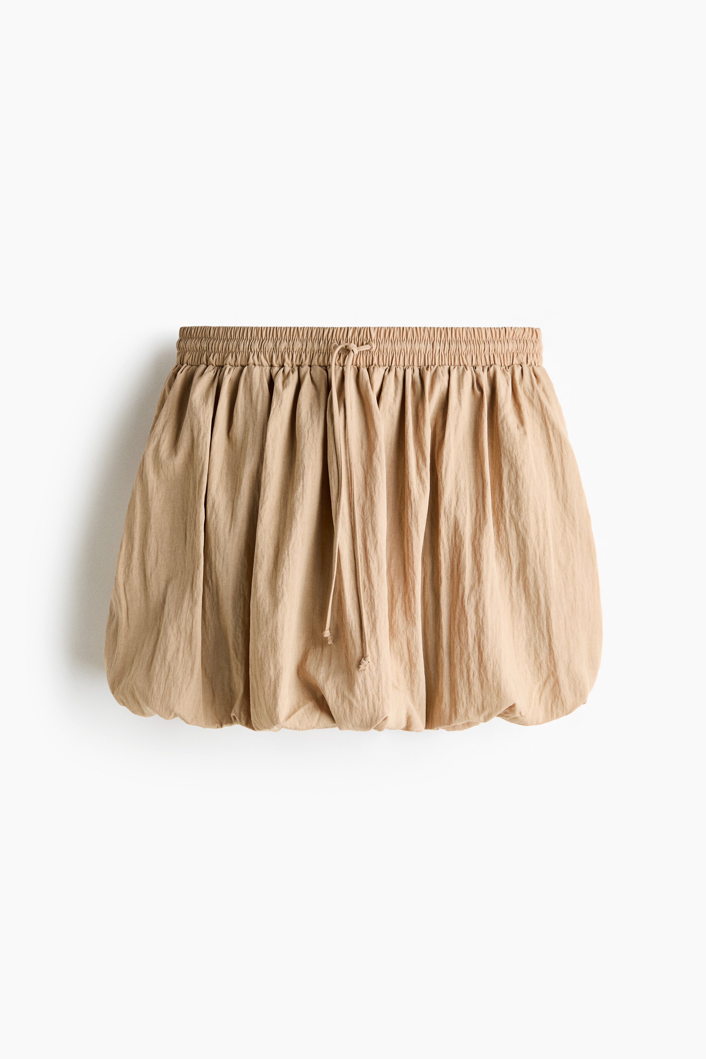 Bubble-hem skirt - Beige