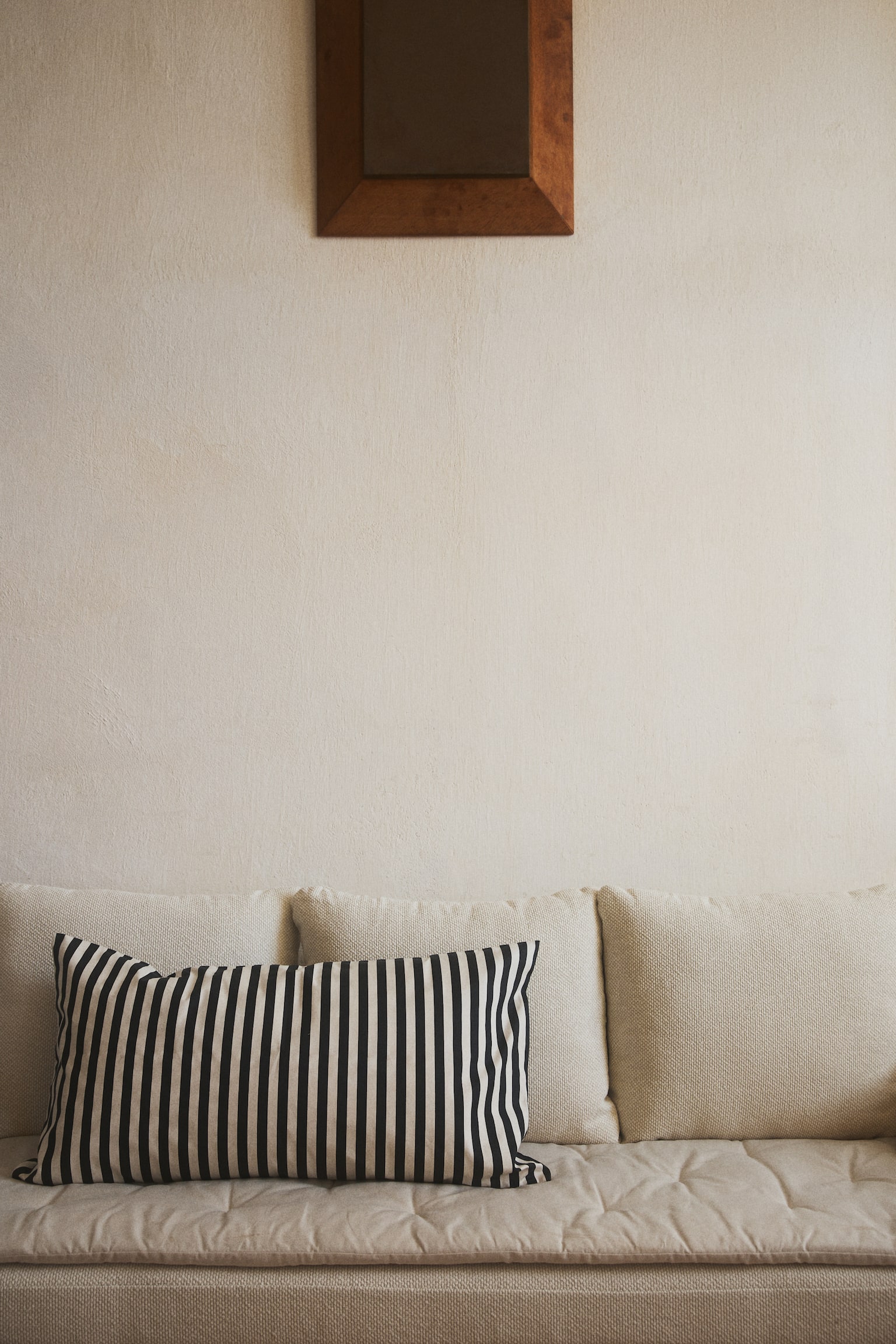 Outdoor cushion cover-Cinzento escuro/Riscas - 2
