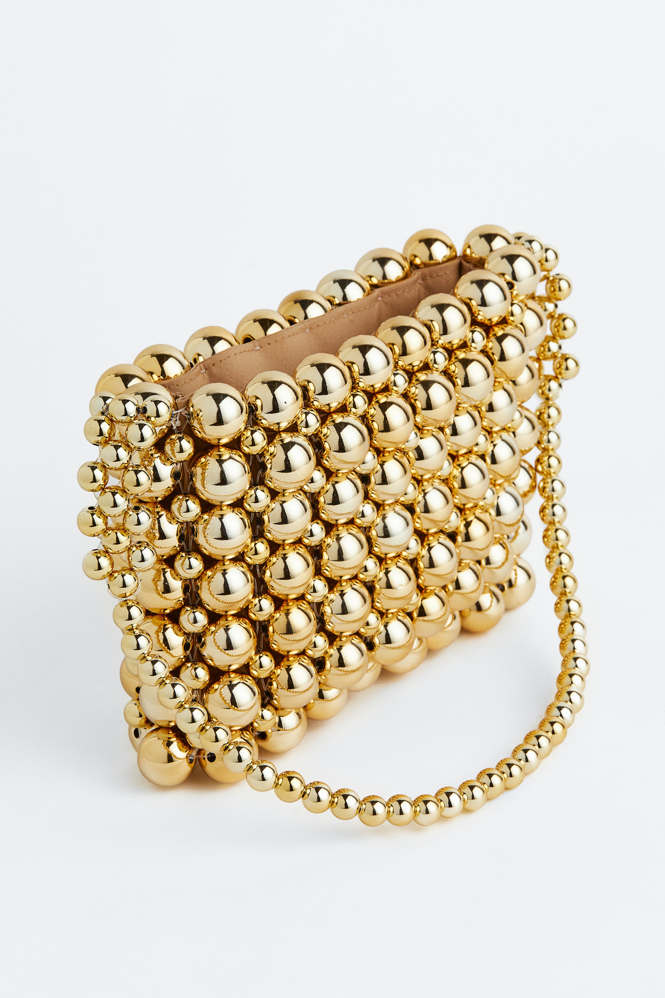 View larger image: Beaded Mini Shoulder Bag - Gold colour - Ladies | H&M AU 2