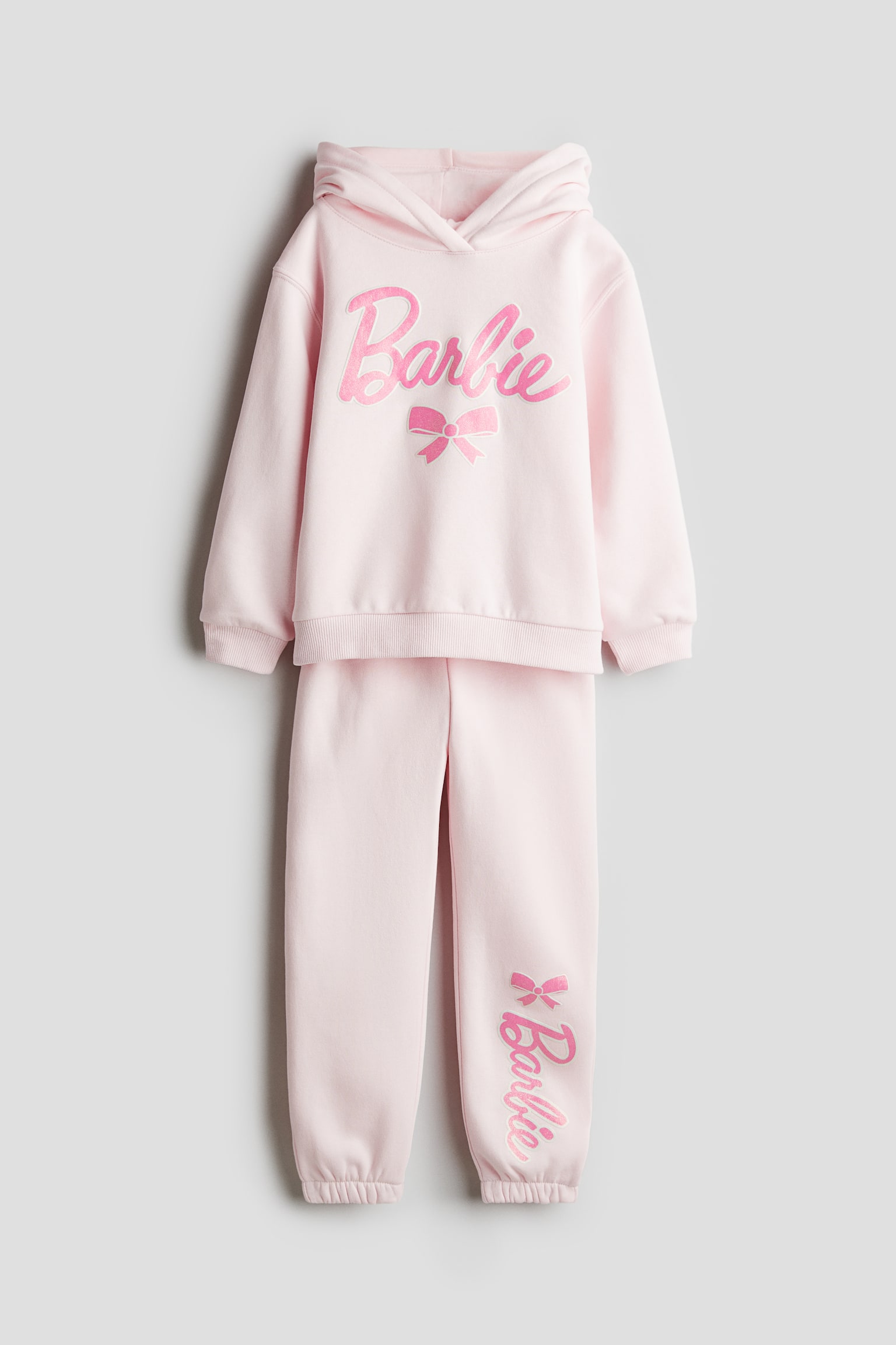 2-piece printed sweatshirt set - Light pink/Barbie/Pink/SmileyWorld®/Pink/Minnie Mouse/Light grey marl/Minnie Mouse/Light turquoise/White/Sonic the Hedgehog - 1