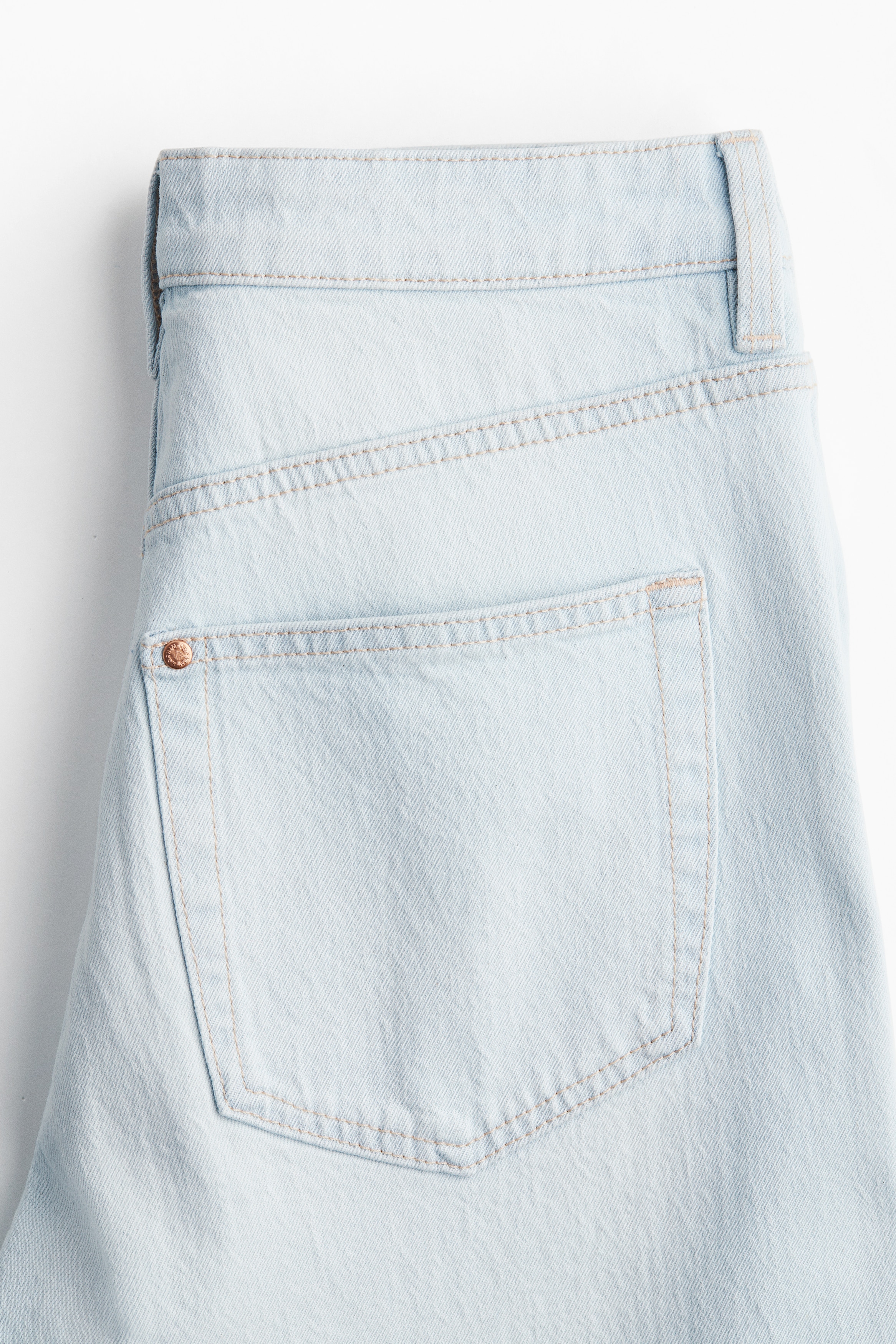 Wide High Cropped Jeans