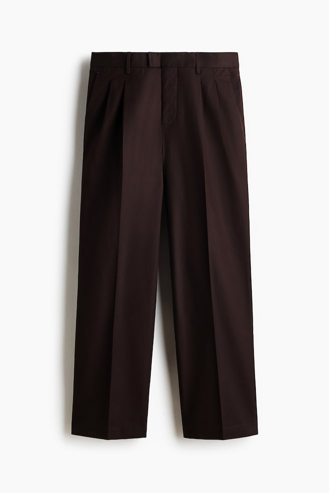 Loose Fit Tailored trousers - Brown/Black/Black/Khaki green - 1