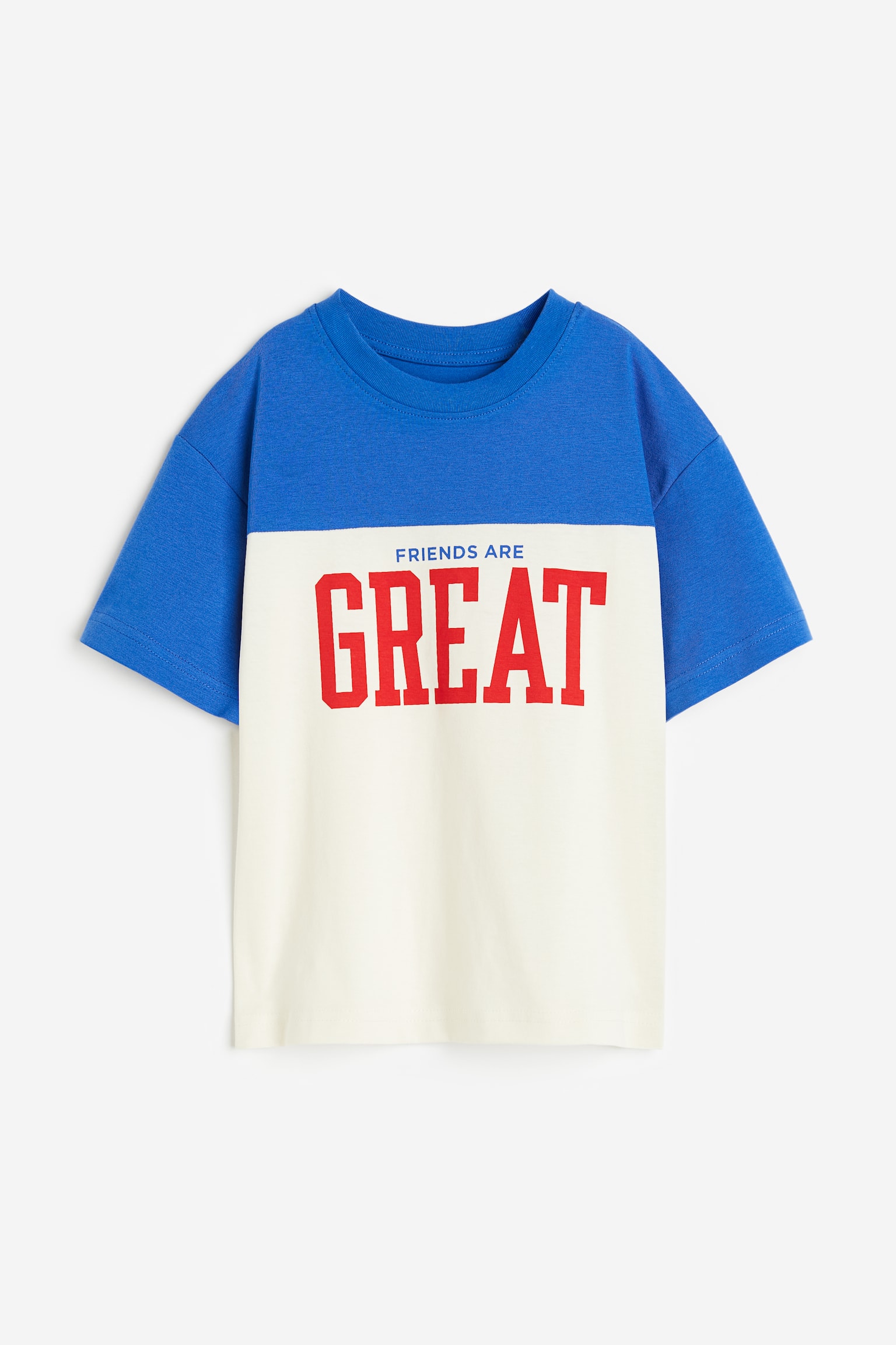 Jersey Tee - Bright blue/Friends Are Great - 1