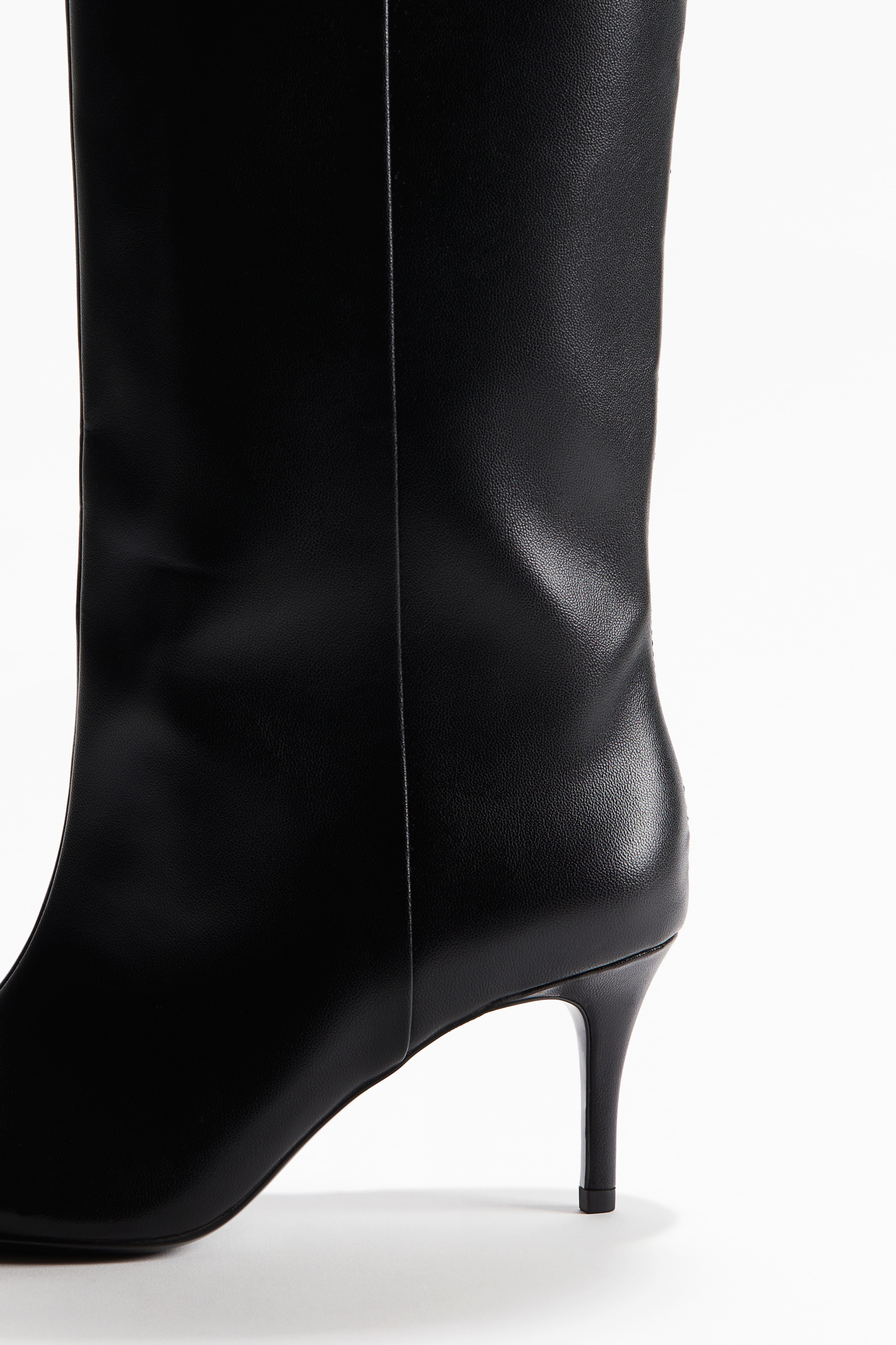 Bottes De Hauteur Genou - Noir - FEMME | H&M BE