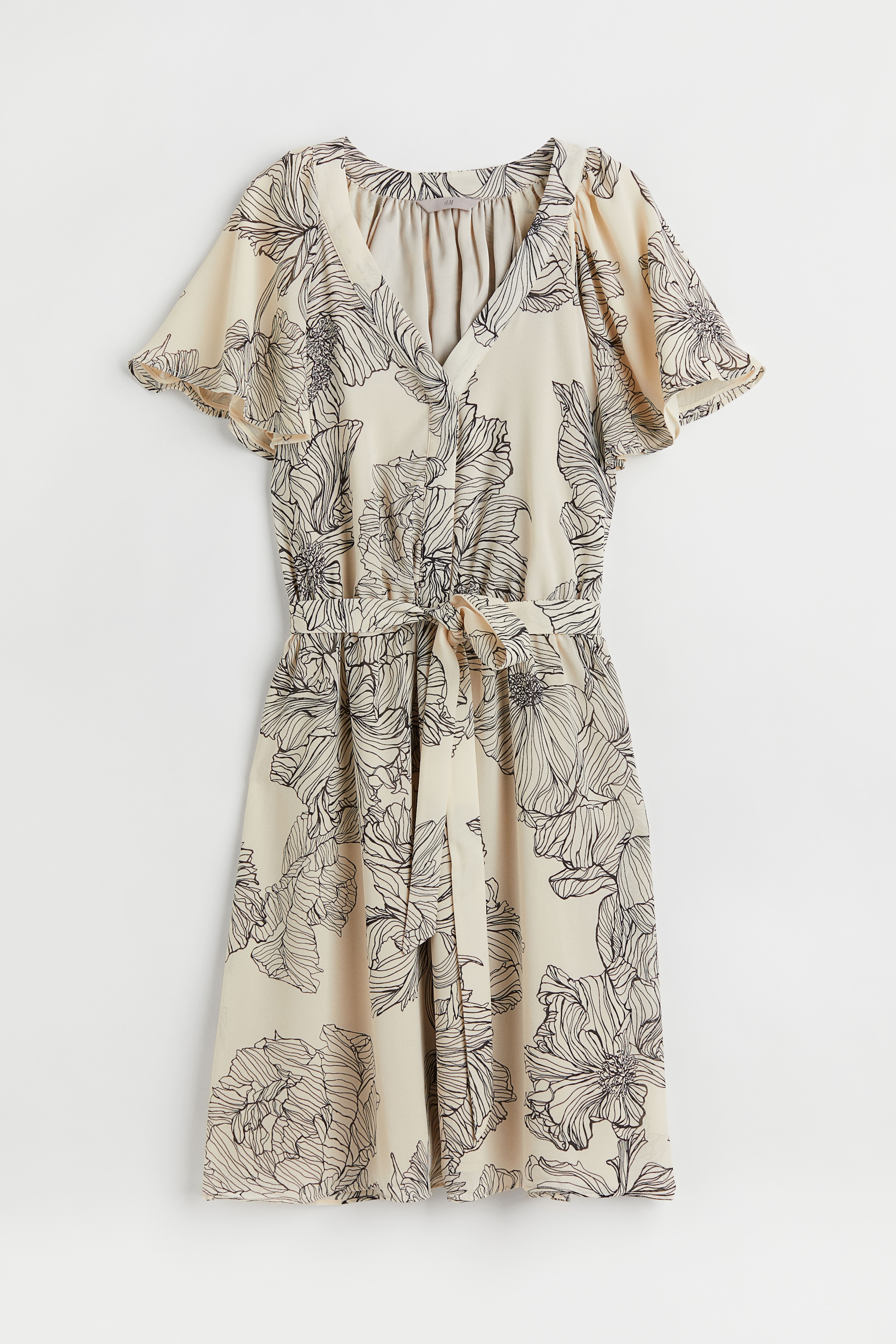 H&m v neck chiffon dress hotsell