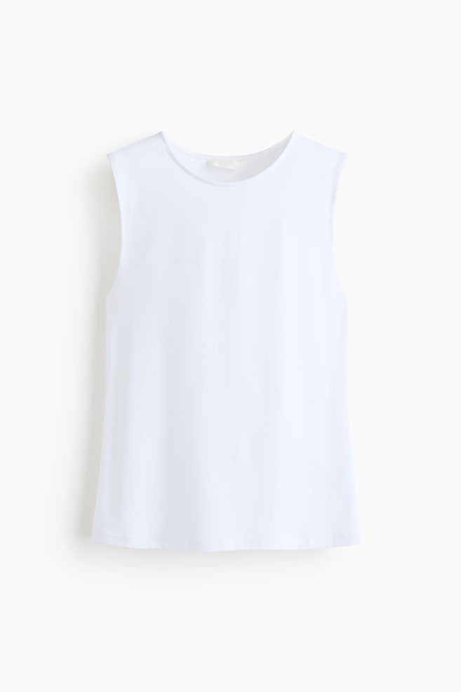 Vest top - White/Black/Navy blue/Dusty purple - 1