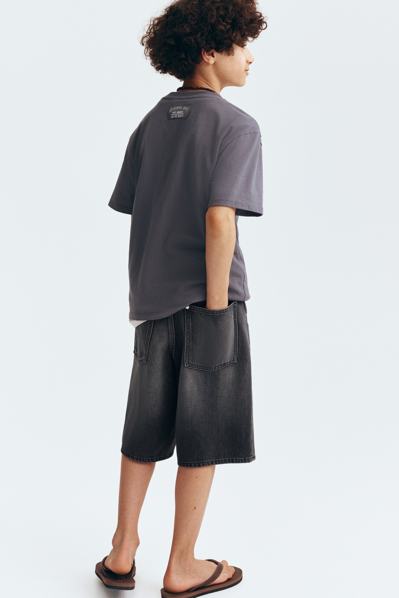 Baggy Fit Denim shorts - 5