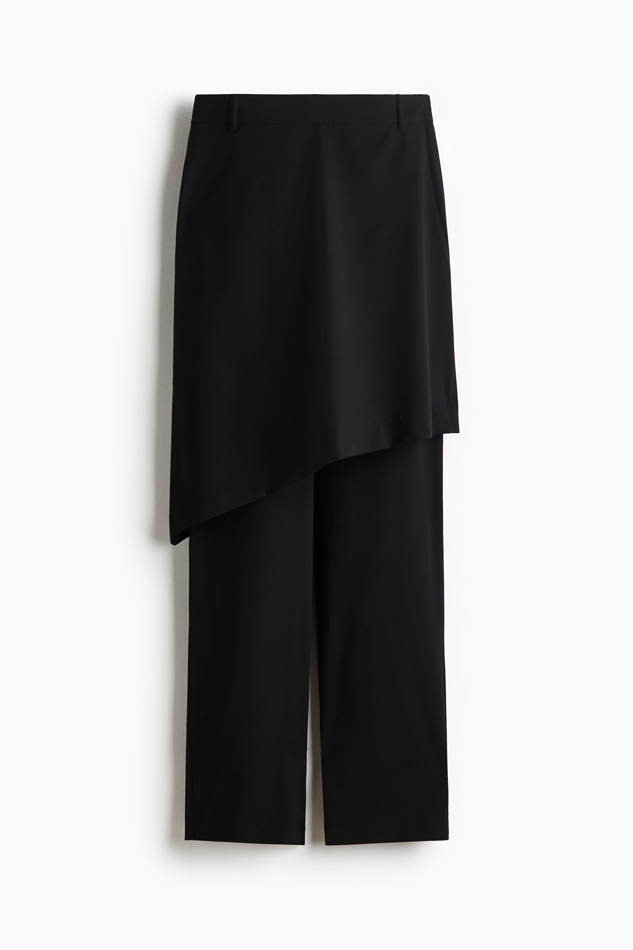 Pantalon droit avec jupe superposée