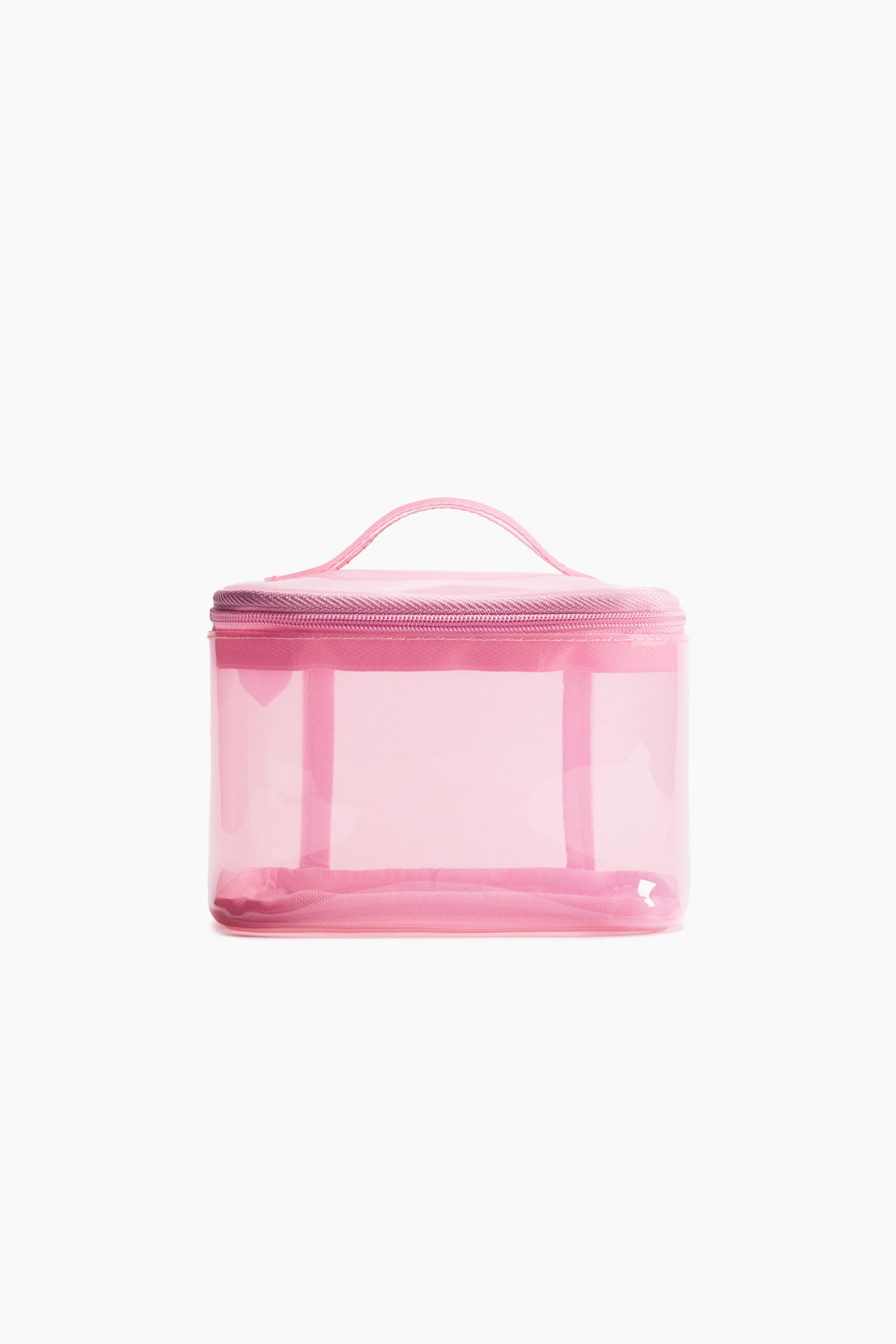 Boxy make-up bag - Pink/Pink/Holographic/Black/Hearts - 1