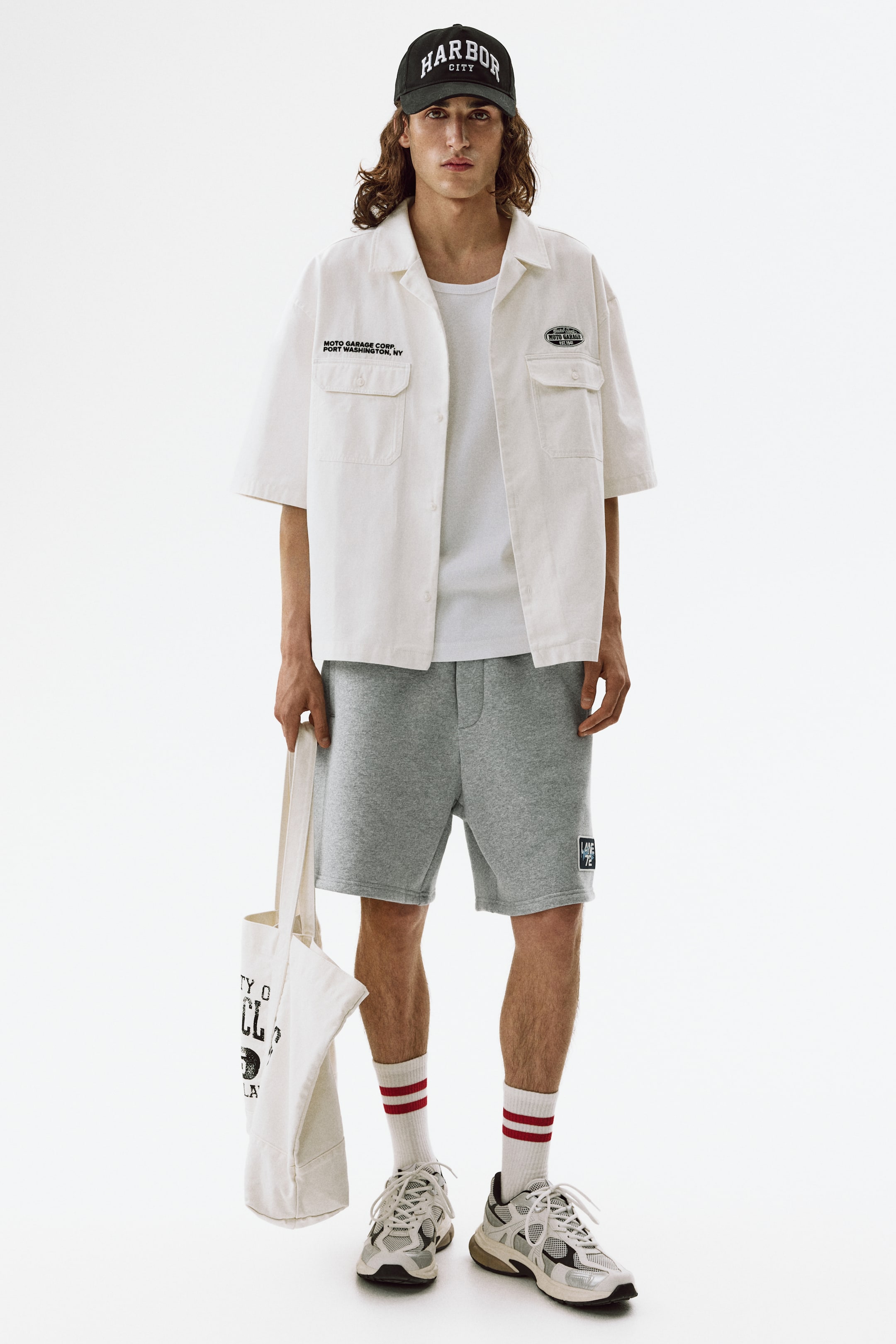 View larger image: Relaxed Fit Sweatshorts - Grey marl - Men | H&M 1