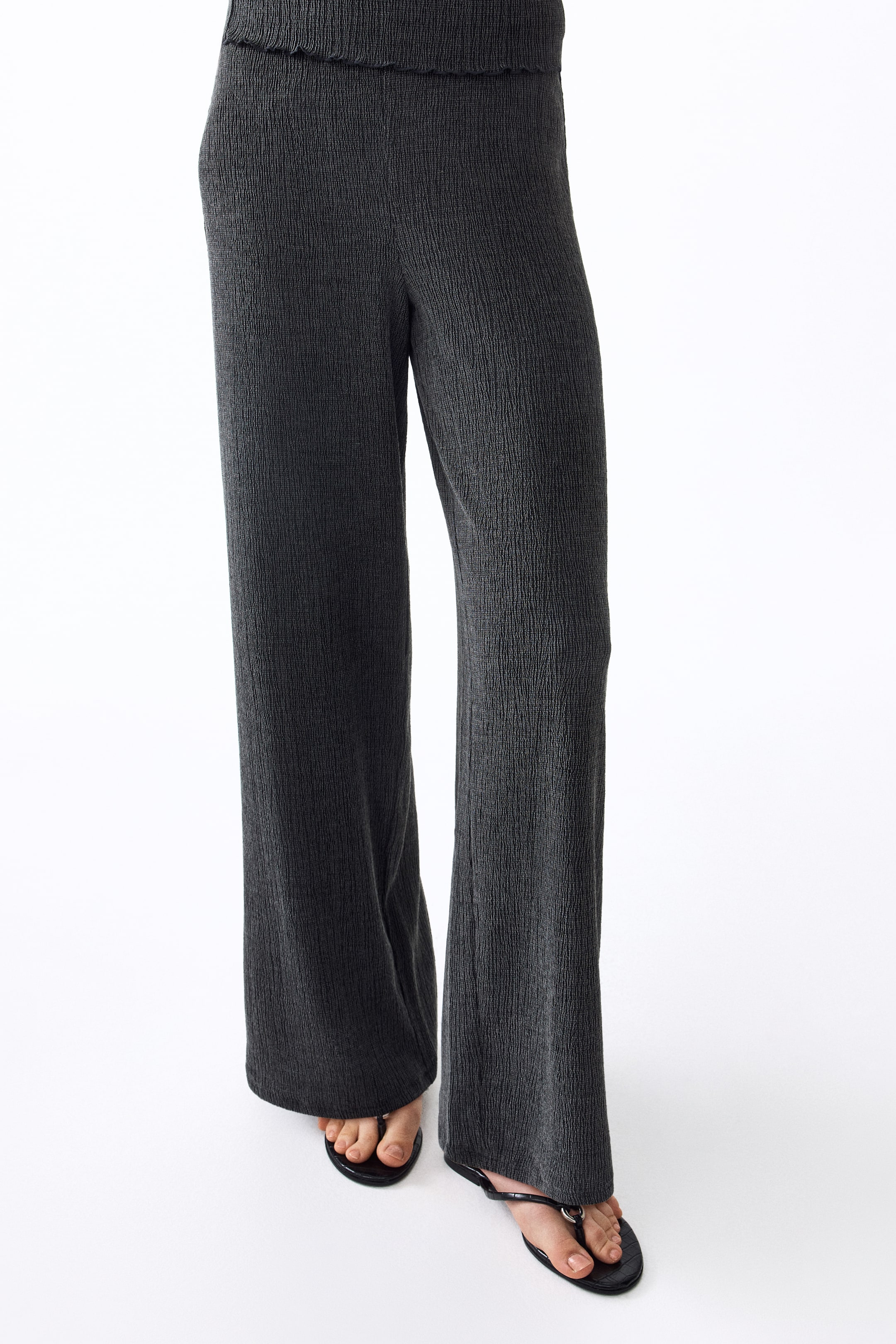 Crinkled Jersey Pants