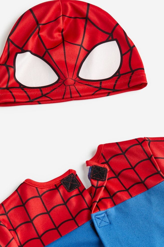 2-delt Spider-Man kostyme - Rød/Spider-Man - 2