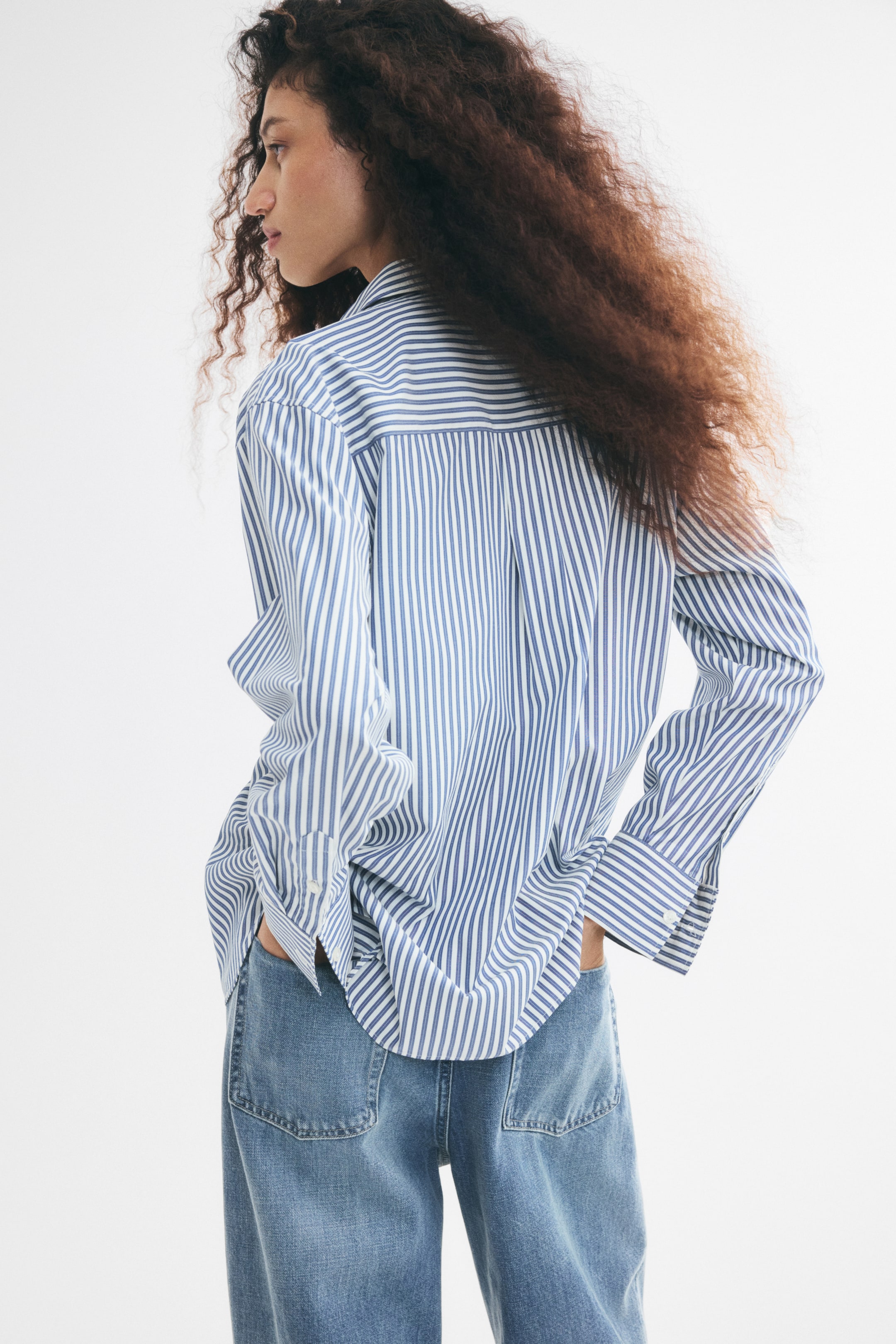 Chemise grande taille en tissu ratière