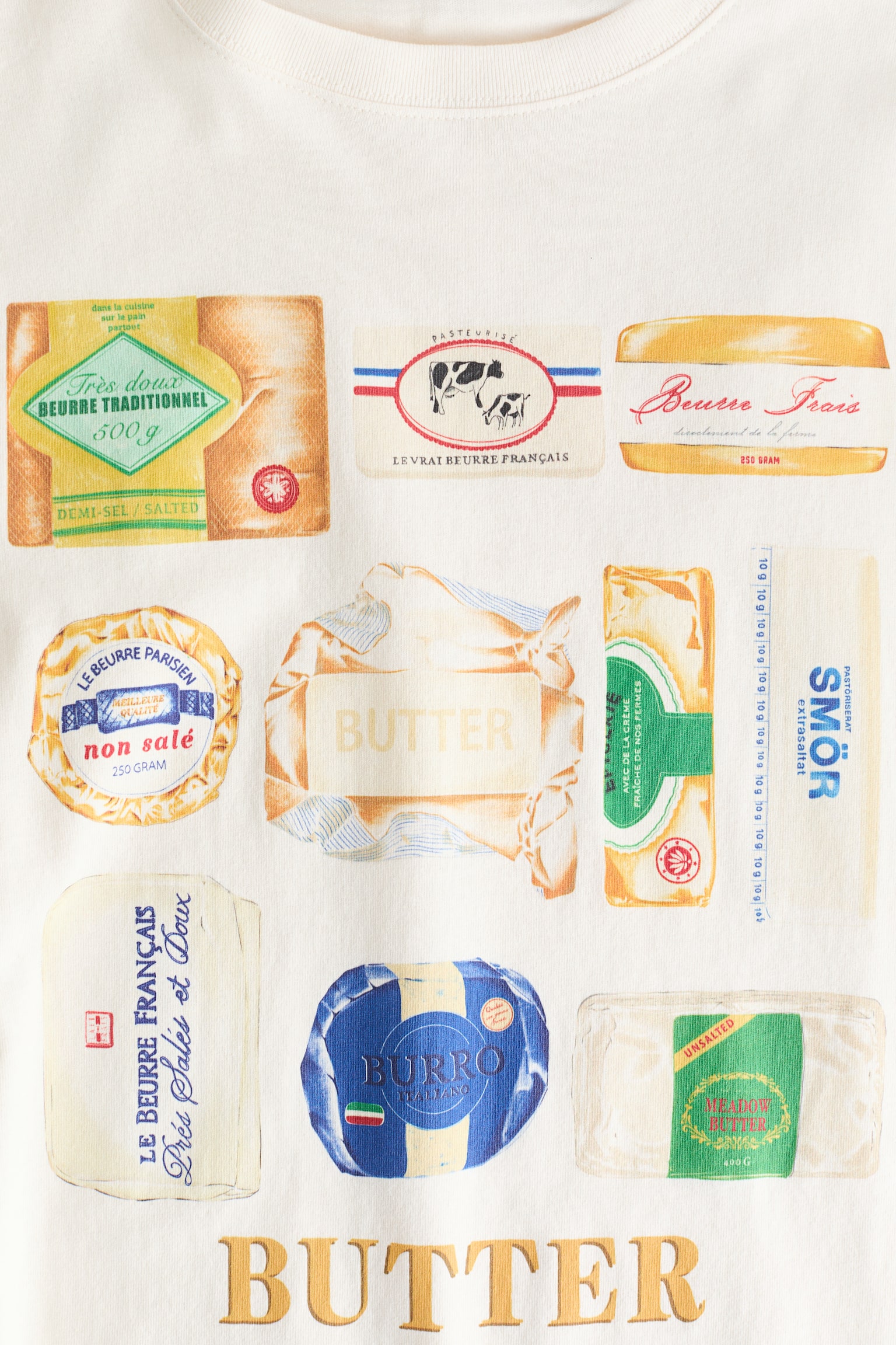 Oversized print-motif T-shirt - White/Butter/Pink/Sunset/Light yellow/Sun/White/La Dolce Vita/Light beige/Macchiato/Dark grey/Espresso/White/Dunas Cantoras/Cream/Taormina Sicily/White - 2