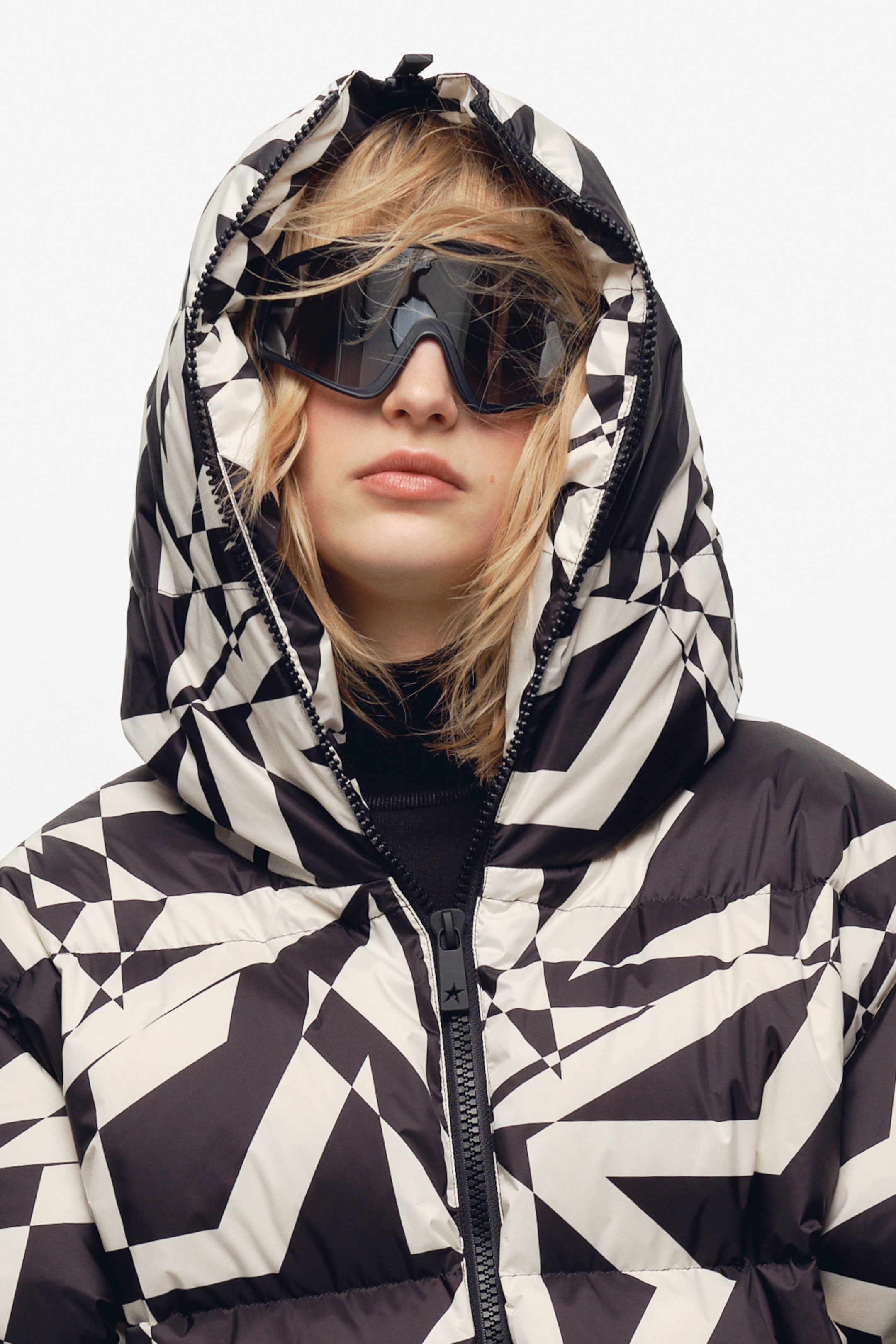 View larger image: Water-Repellent Down Jacket - Black/cream - Ladies | H&M US 3